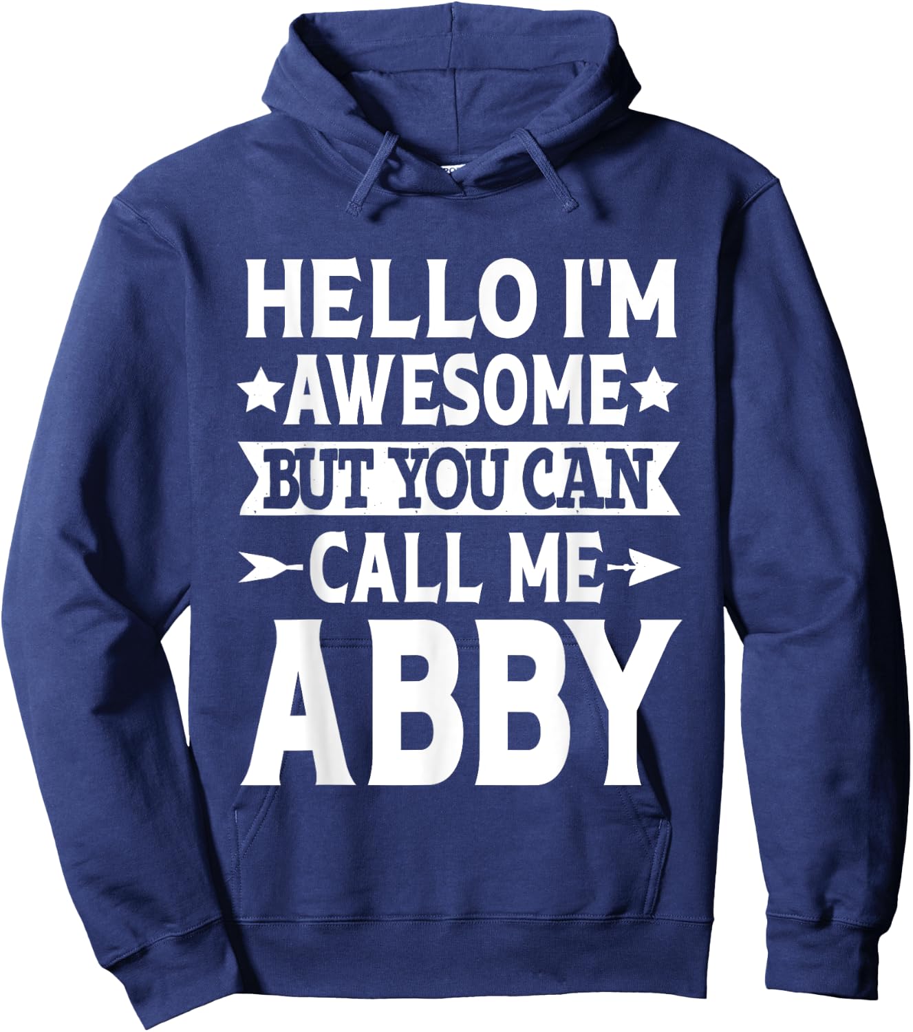 Abby Gifts Women Girl Name Birthday - Black, Small - Short Sleeve, Regular Fit - Casual, Button-Down Collar, Lace Embellished - Girls, Women Hoodie - Hoodie | Navy