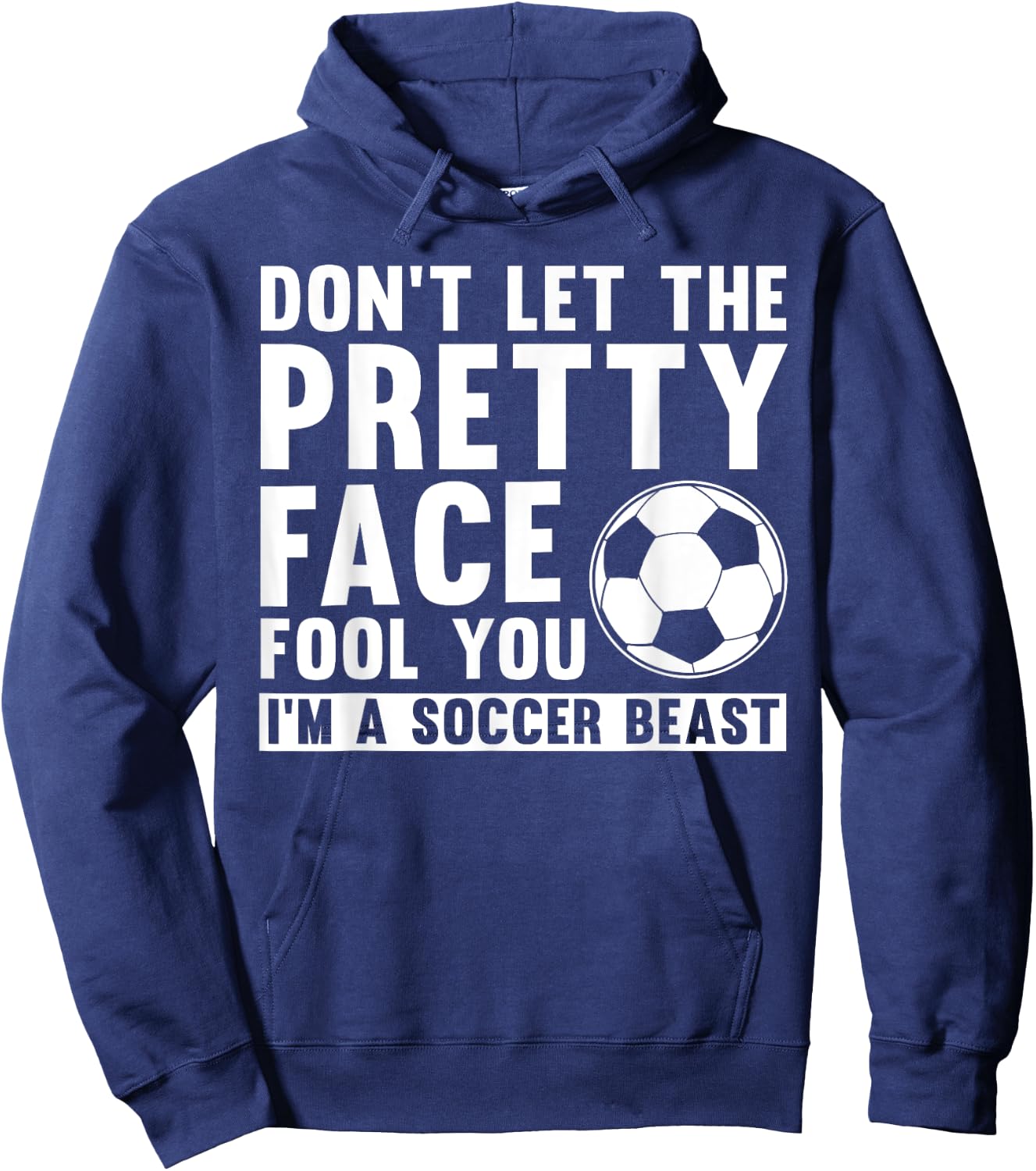 Cool Soccer Teen Girls Soccer Lover Player Sports Hoodie - Hoodie | Navy