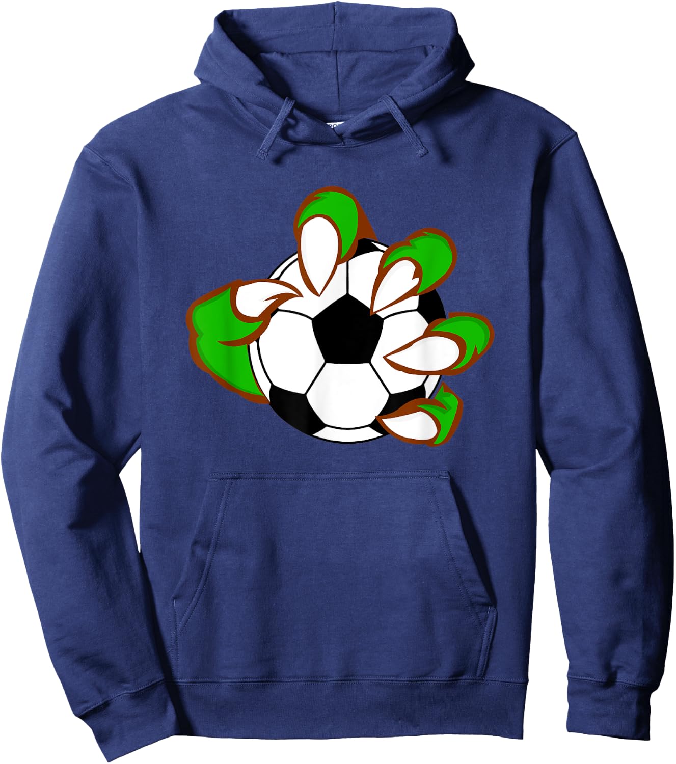 Monster Claw Football Ball Design Sport Lovers Hoodie - Hoodie | Navy