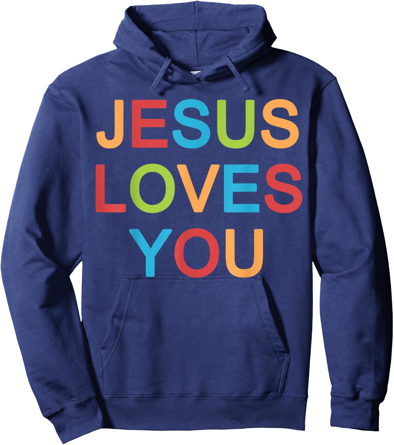 Jesus Loves You Christian Hoodie - Hoodie | Navy