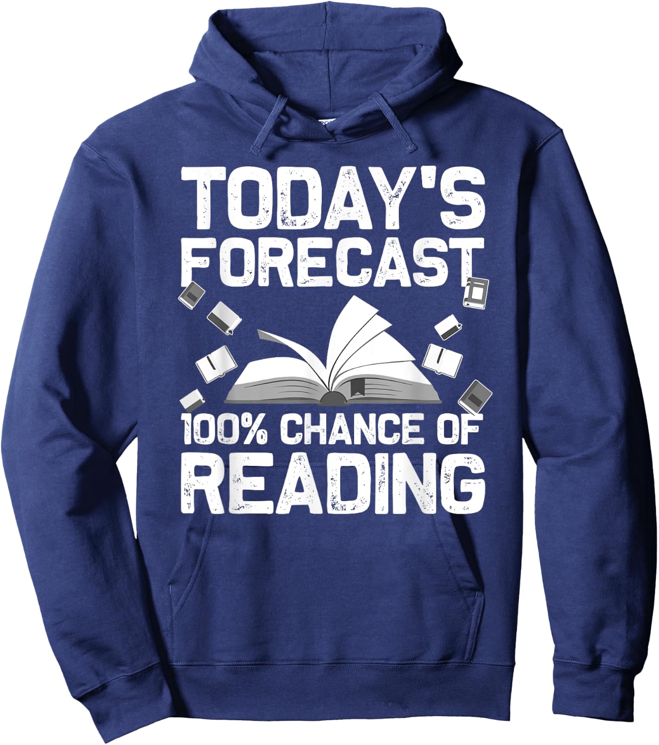 Funny Reading Art Women Bookworm Reading Book Lovers Hoodie - Hoodie | Navy