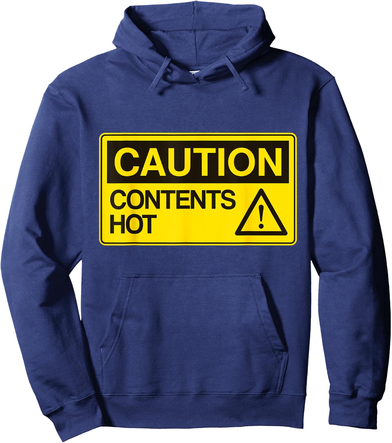 Caution contents Hot Boys and Girls Party and Pajama Hoodie - Hoodie | Navy