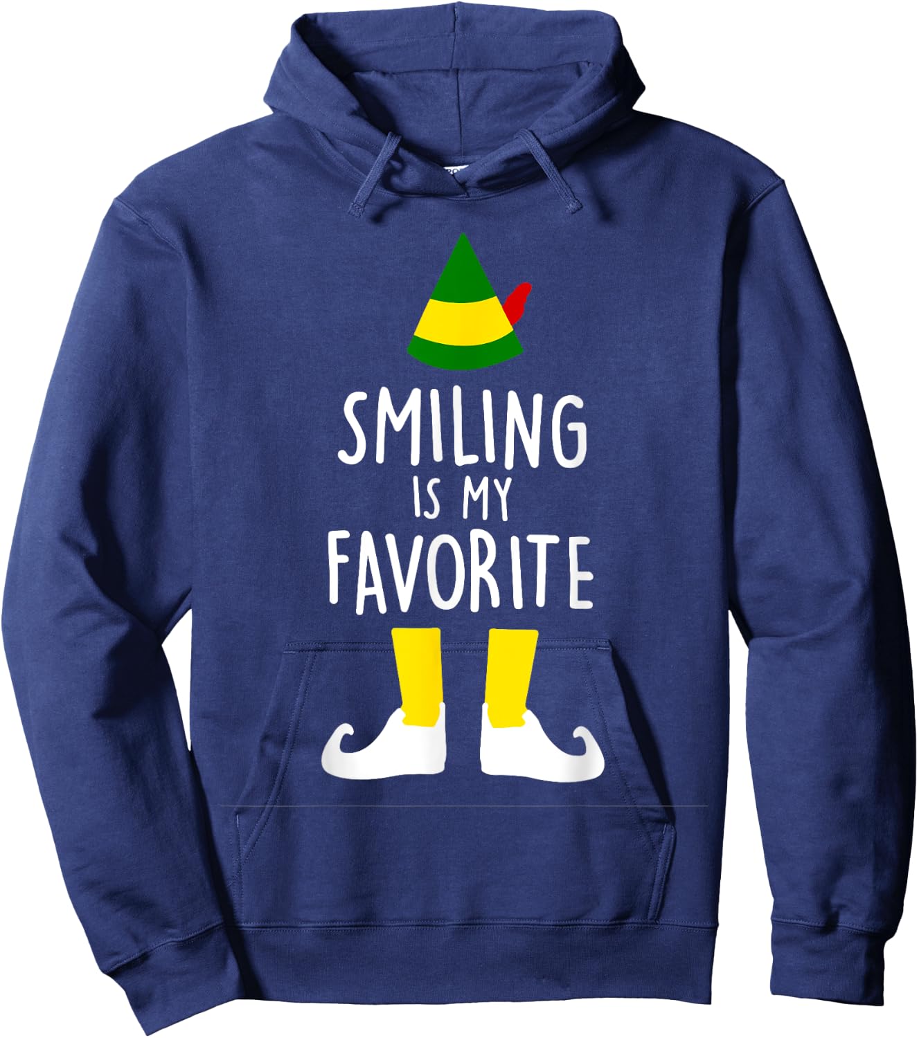 Smiling Is My Favorite Hoodie - Hoodie | Navy