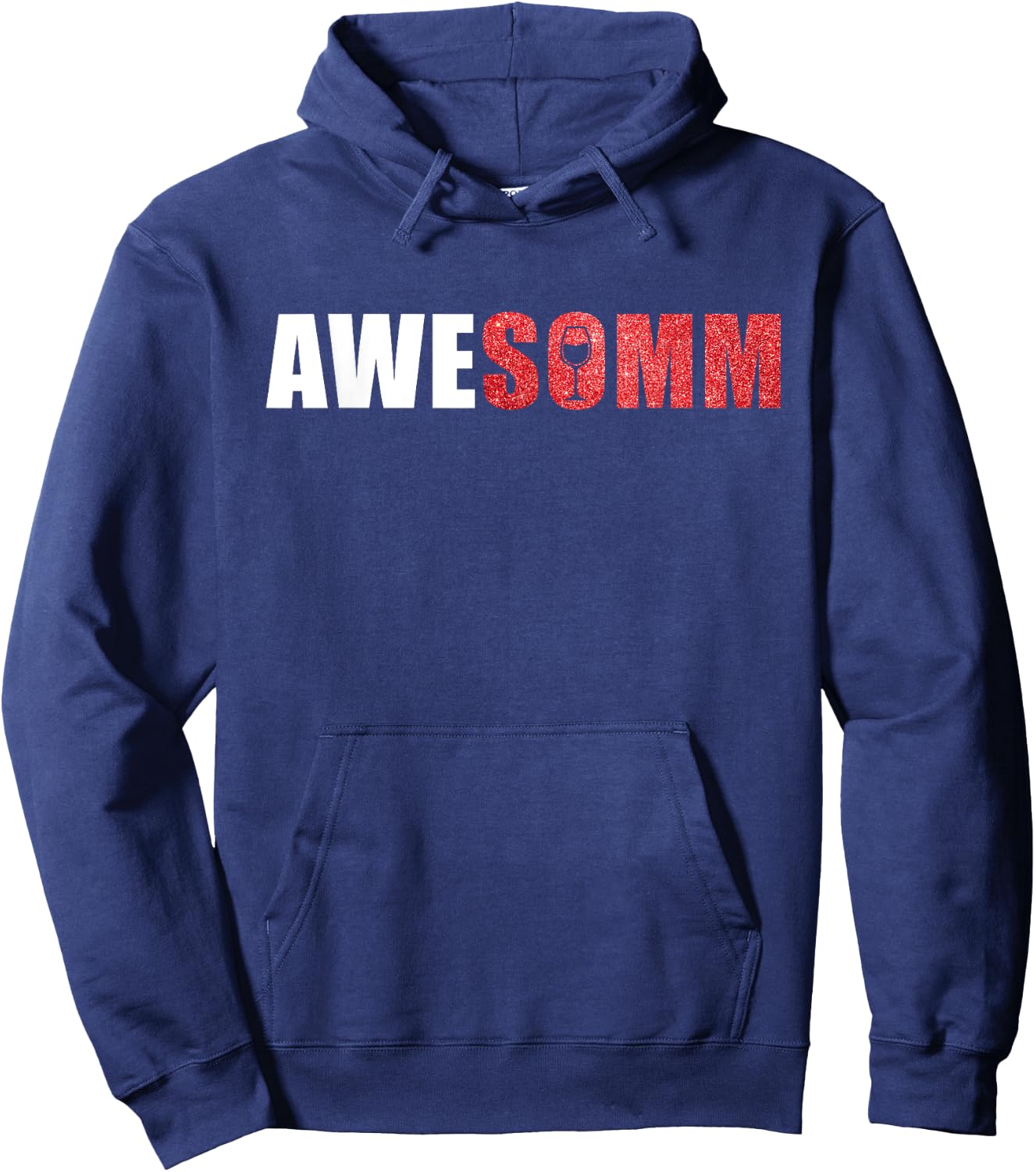 Awe Somm Cork Funny Wine Sommeliers Tasting Drinking Hoodie - Hoodie | Navy