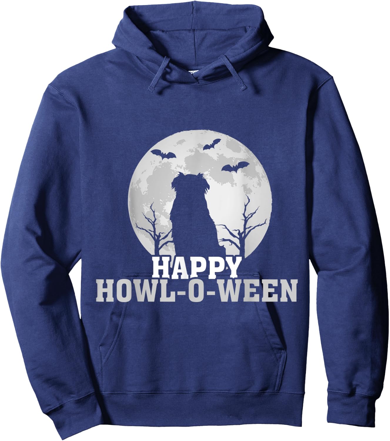 Happy Halloween Howl-o-ween Aussie Australian Shepherd Hoodie - Hoodie | Navy