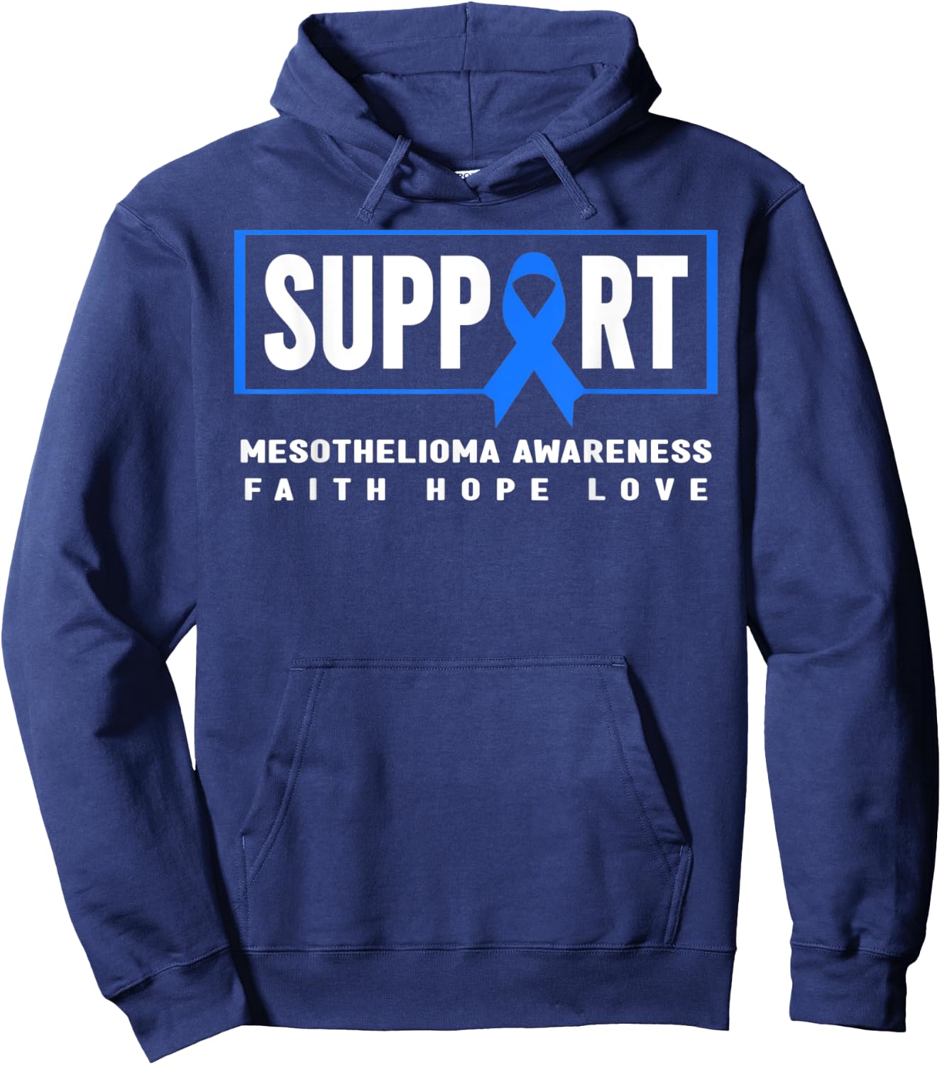 Mesothelioma Awareness Shirt, Support Mesothelioma Awareness Hoodie - Hoodie | Navy