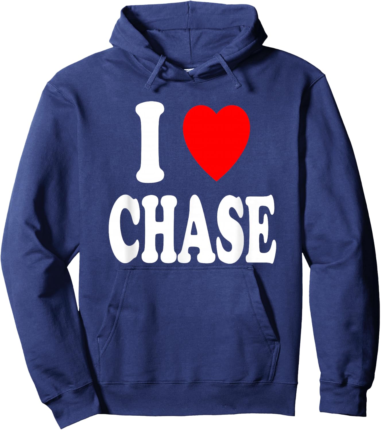 I Heart (Love) Chase Cute Matching Couple Spouse Hoodie - Hoodie | Navy