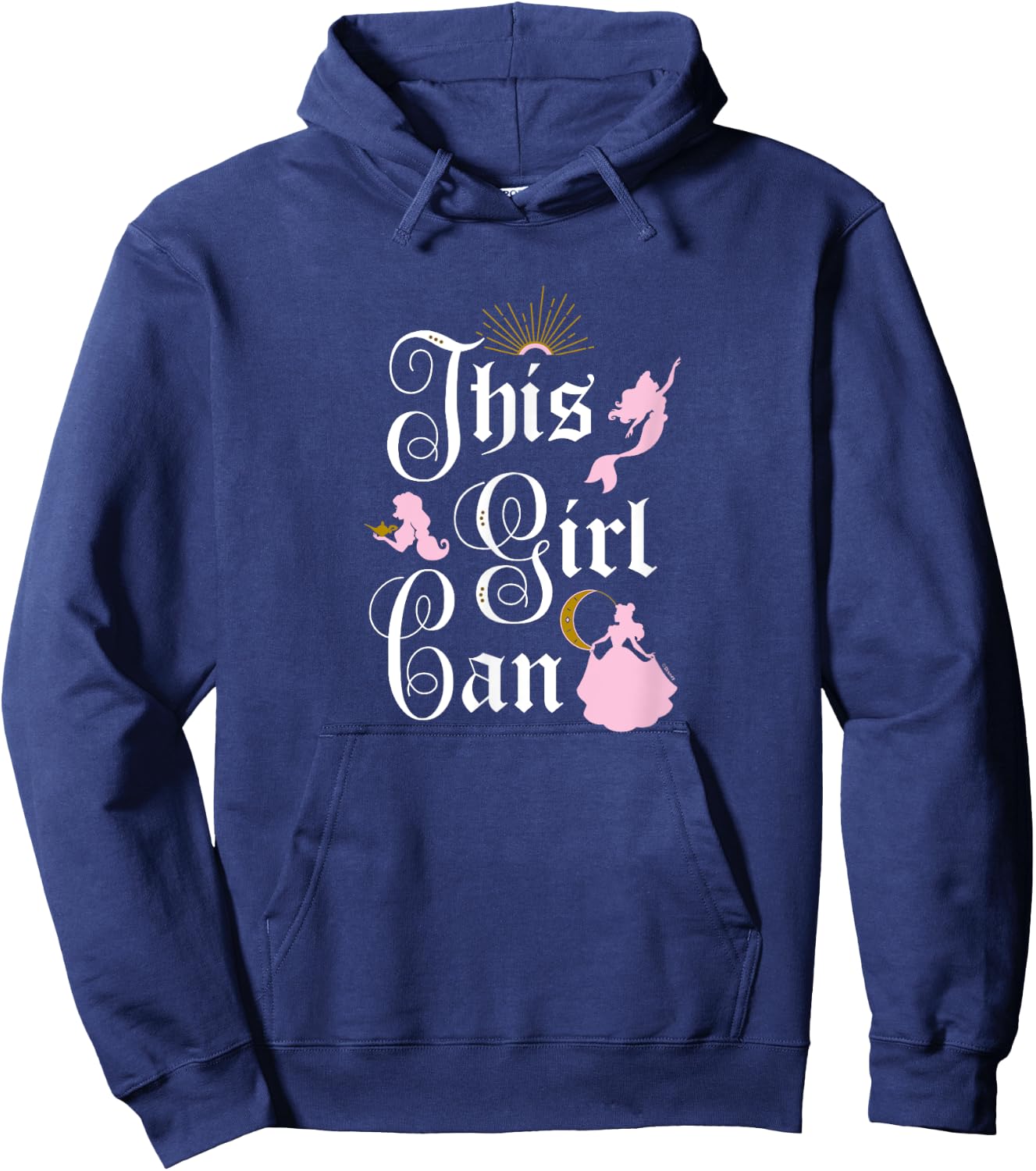 Disney Princess - This Girl Can Hoodie - Hoodie | Navy