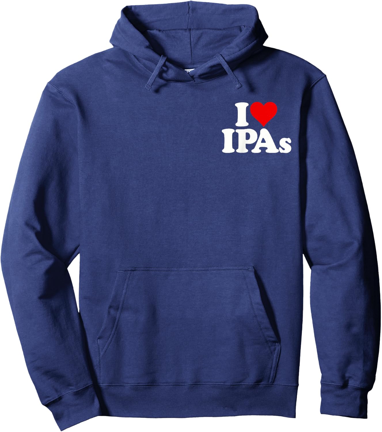 I Love Heart Ipas Beer Indian Pale Ale Hoodie - Hoodie | Navy