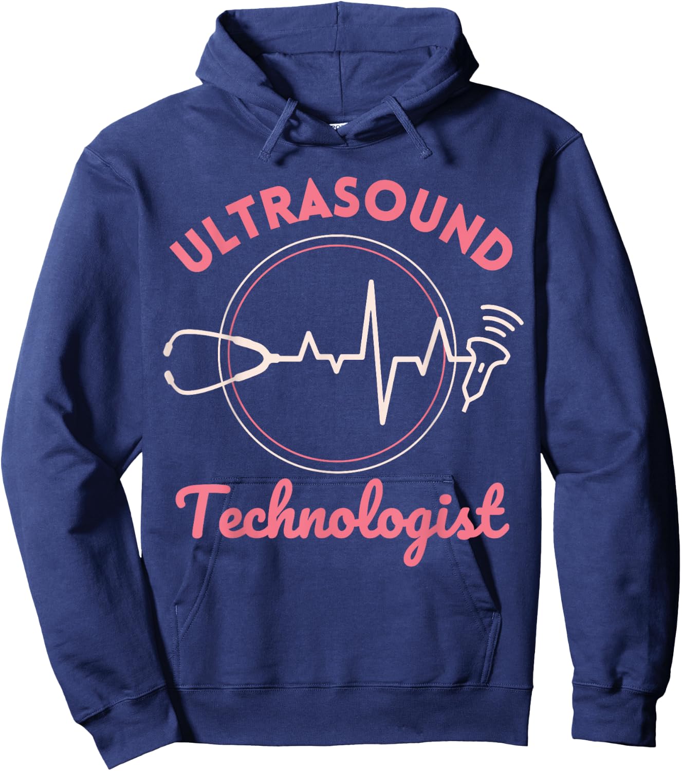 Sonographer Ultrasound Technologist US U/S OB Sono Nurse Hoodie - Hoodie | Navy