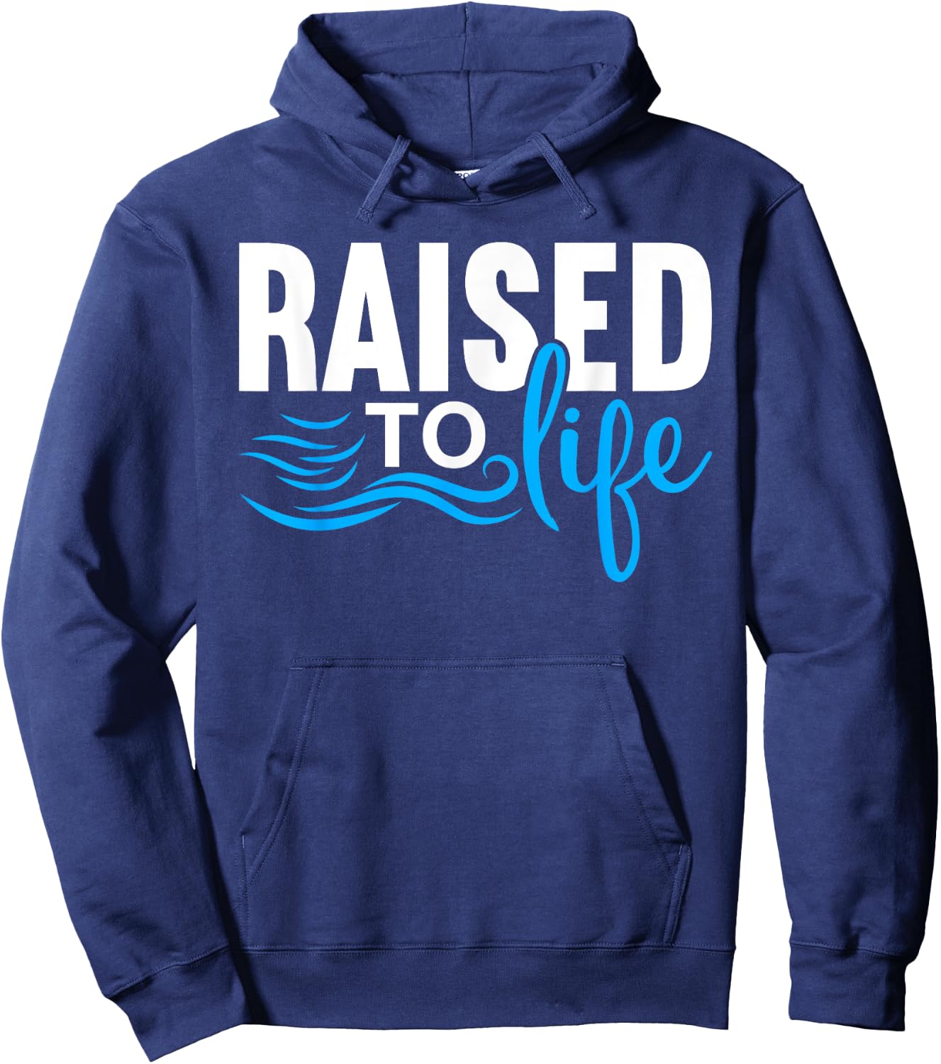 Raised To Life Shirt Baptism Shirt Jesus God Christian Hoodie - Hoodie | Navy