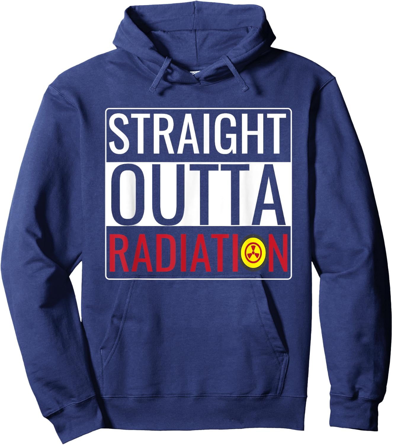 Straight Outta Radiation Shirt Chemotherapy Survivor Cancer Hoodie - Hoodie | Navy