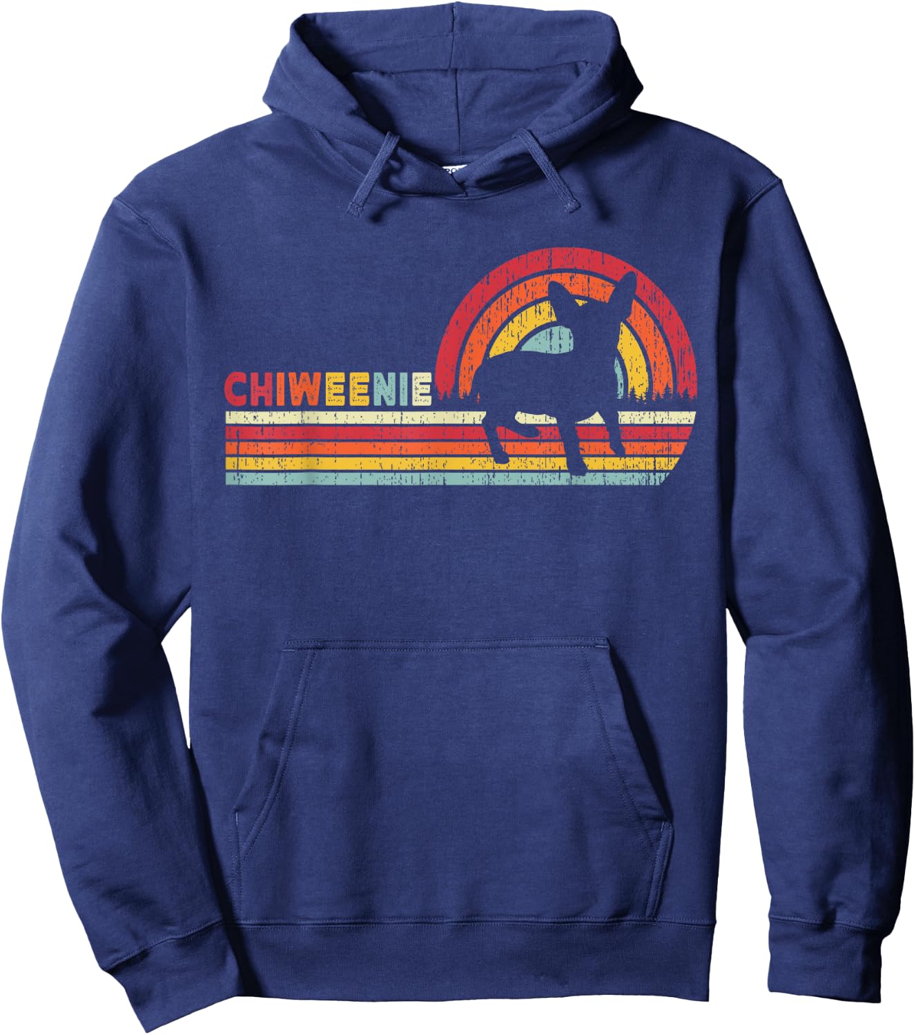 Vintage Chiweenie Dog Lovers Owner Funny Chiweenie Hoodie - Hoodie | Navy