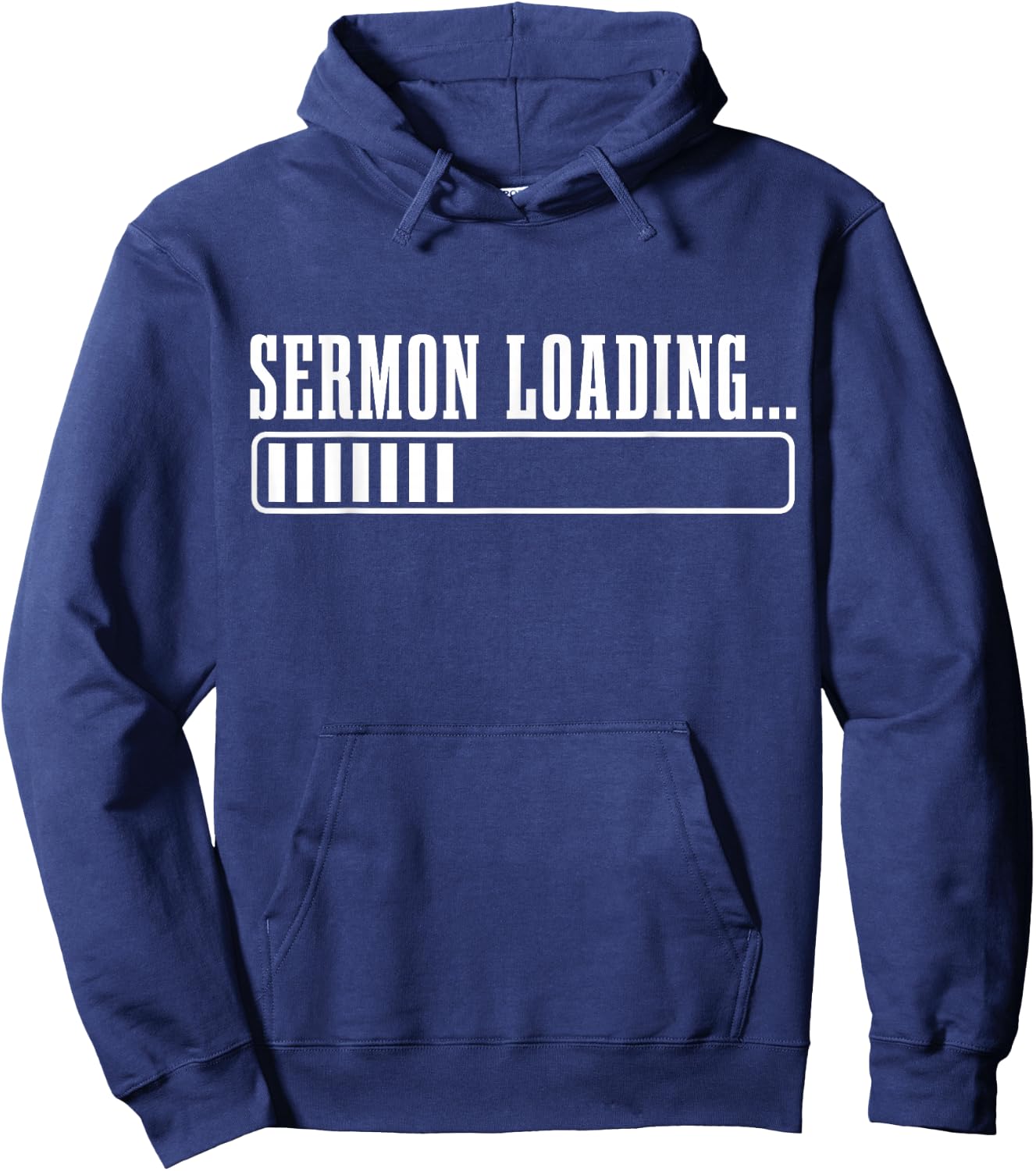 Pastor Sermon Loading Funny Preacher Bible Christian Faith Hoodie - Hoodie | Navy