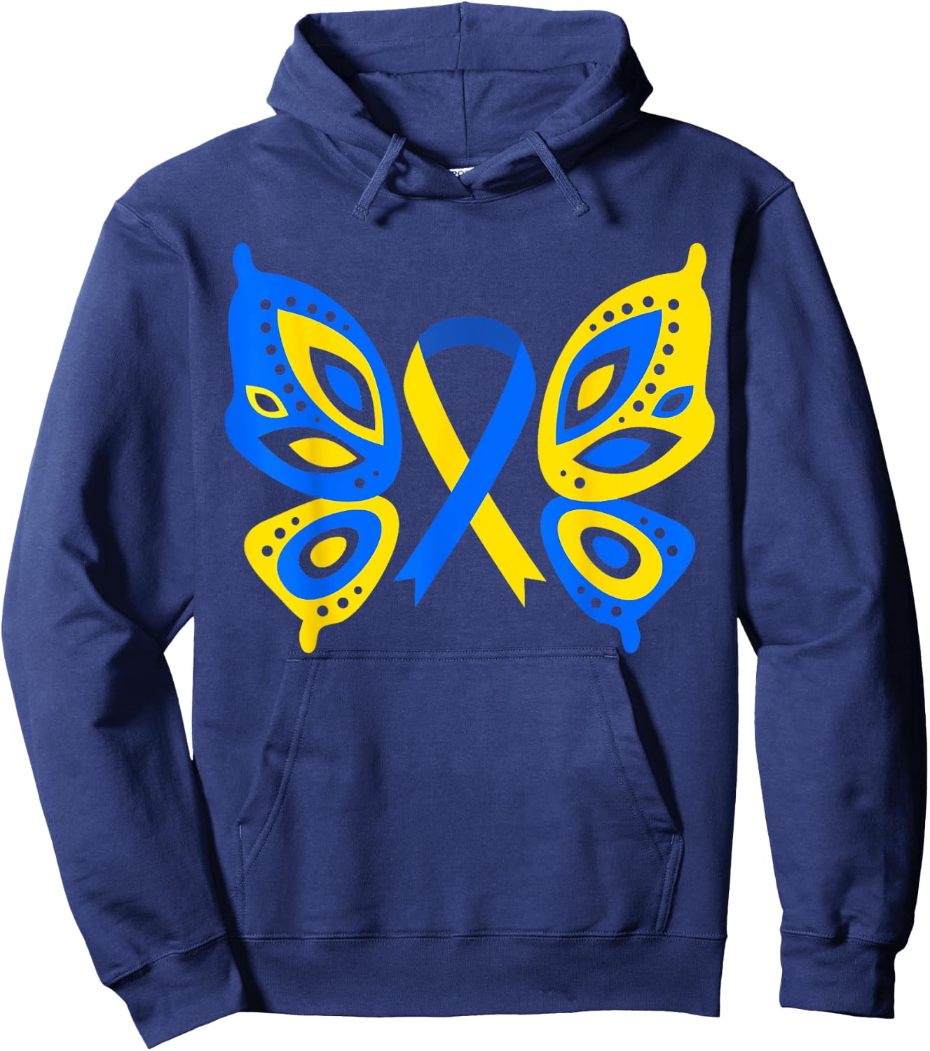 World Down Syndrome Day Butterfly Hoodie - Hoodie | Navy