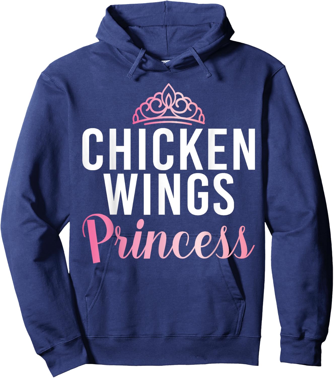 Chicken Wings Princess Hoodie - Hoodie | Navy