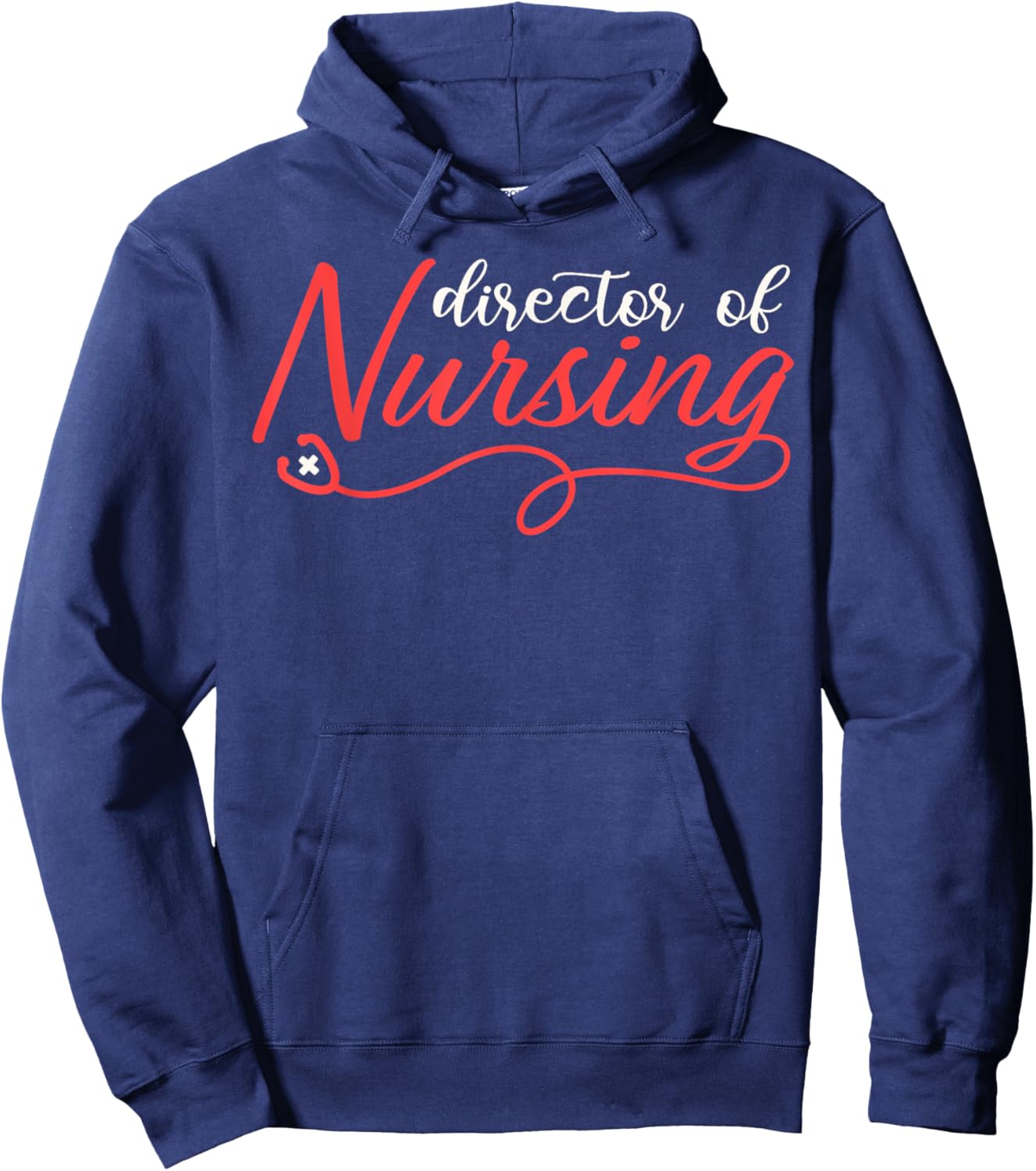 Director of Nursing Stethoscope Hoodie - Hoodie | Navy