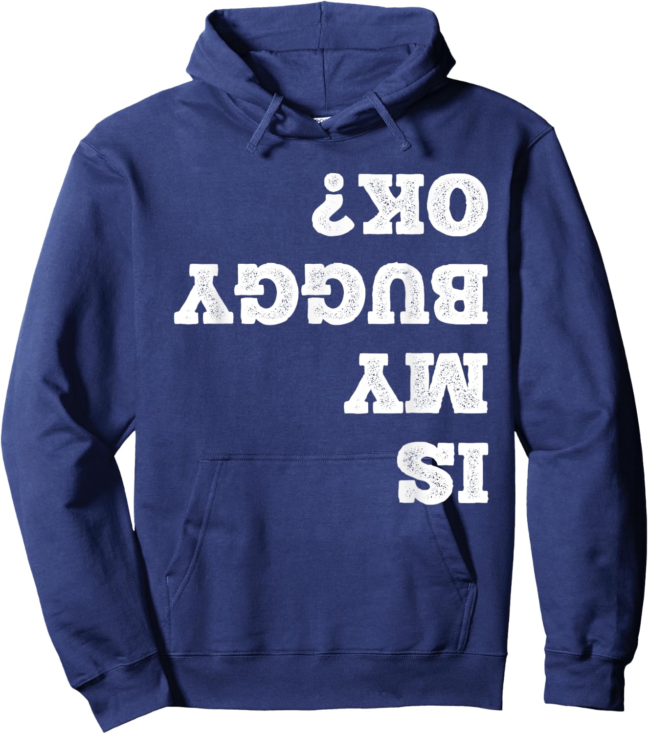 Amish Buggy Amish Gangster Horse Wagon Funny Is My Buggy Ok? Hoodie - Hoodie | Navy