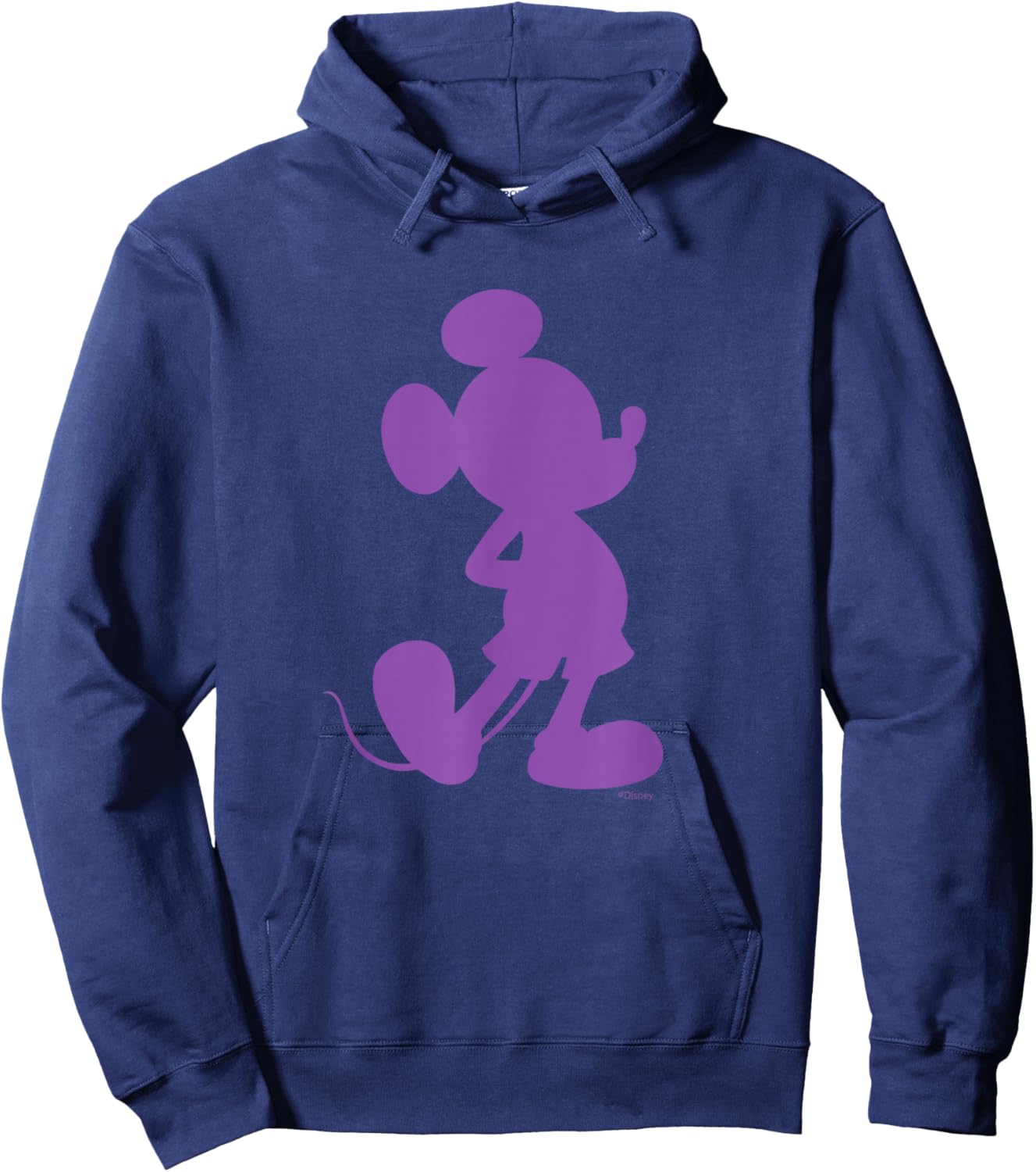 Disney Mickey Mouse Pride Classic Pose Purple Icon Fill Hoodie - Hoodie | Navy