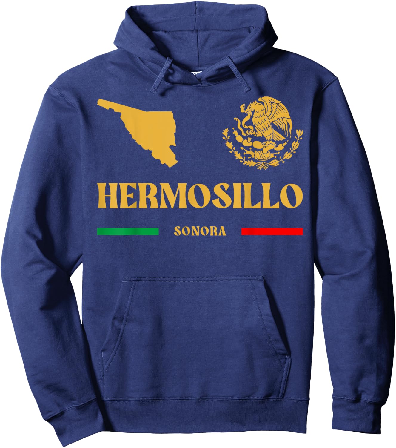 Hermosillo Emblem, Hermosillo Sonora, Hermosillo Hoodie - Hoodie | Navy
