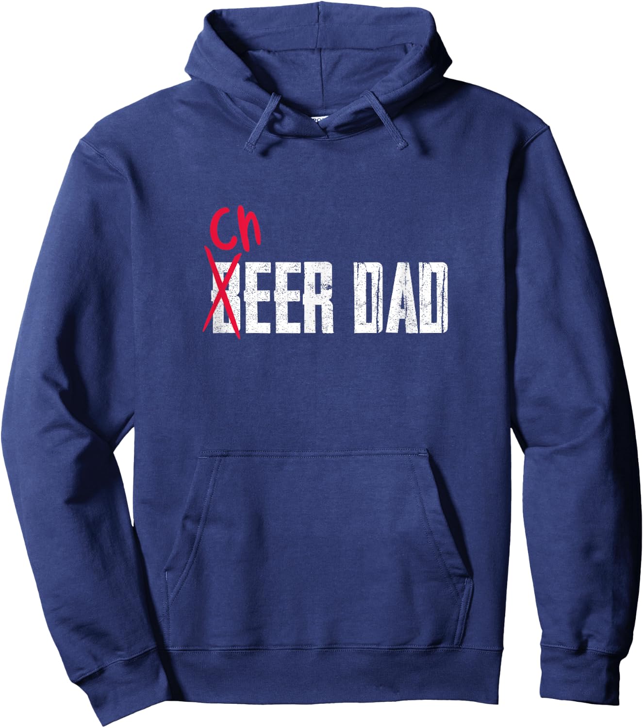 Cheer Dad Beer Dad Cheerleading Father Father's Day Hoodie - Hoodie | Navy
