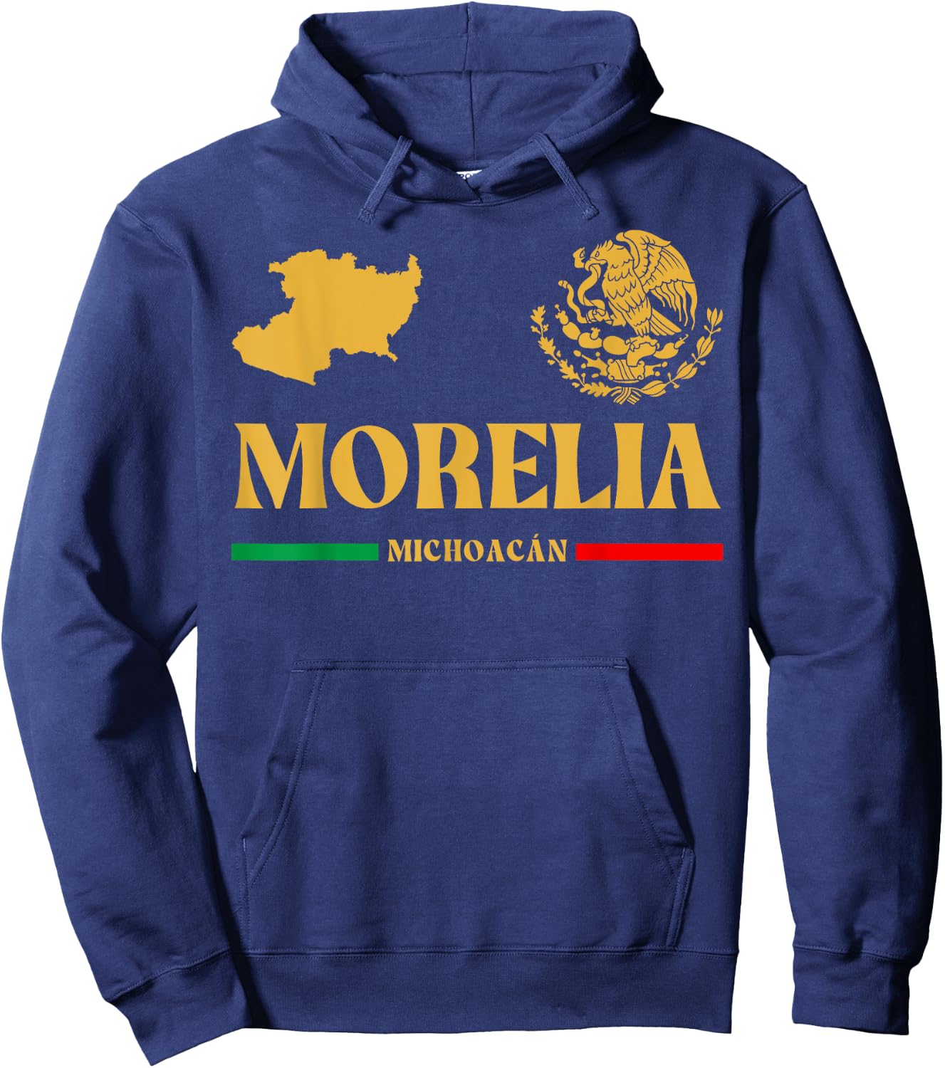 Morelia Emblem, Morelia Michoacan, Morelia Hoodie - Hoodie | Navy