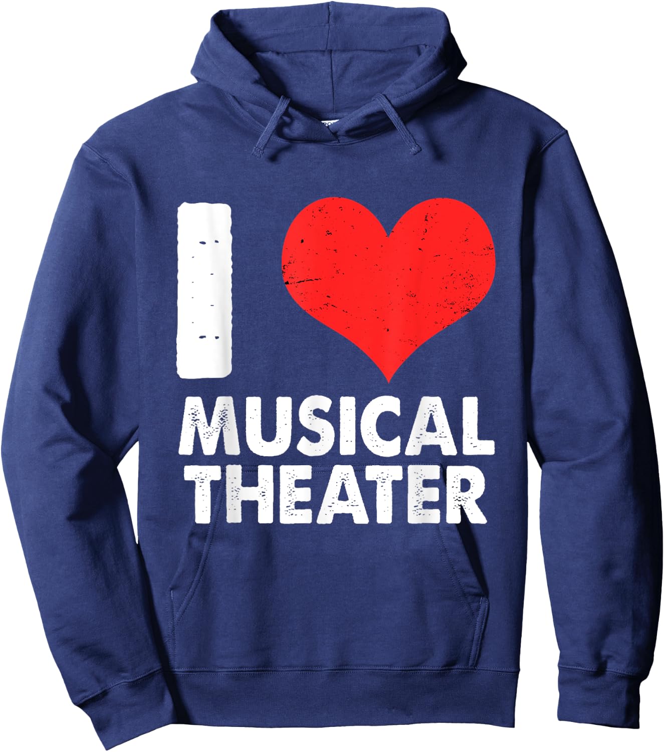 I Heart Musical Theatre Broadway Drama Musical Theater Hoodie - Hoodie | Navy