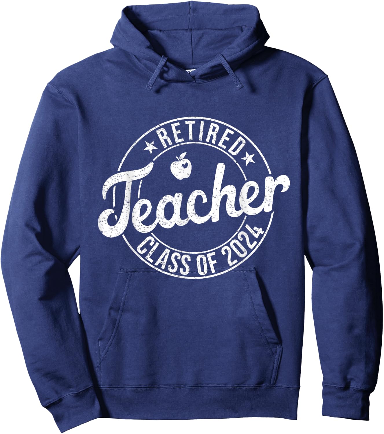 Retired Teacher Class Of 2024 Teachers Retirement Summer Hoodie - Hoodie | Navy