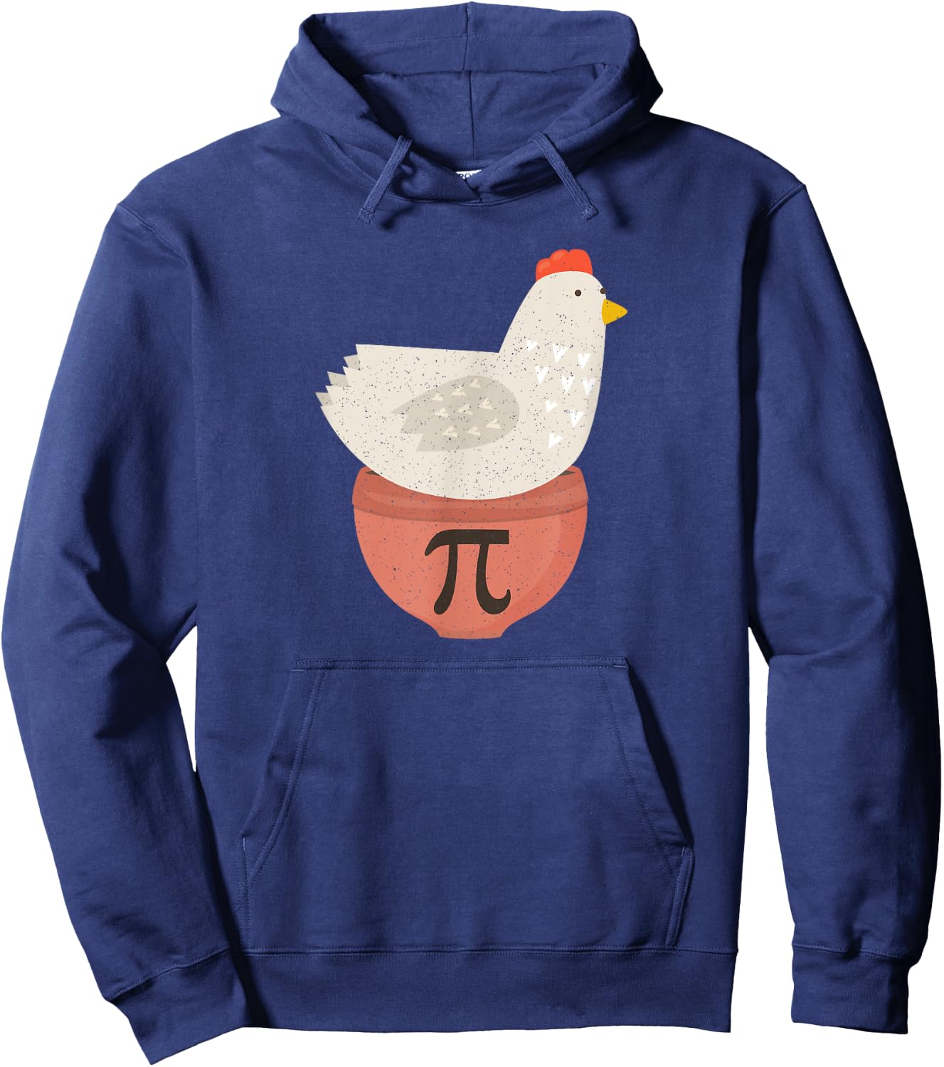 Happy Pi Day Funny Chicken Pot Pie 3.14 Science Math Teacher Hoodie - Hoodie | Navy