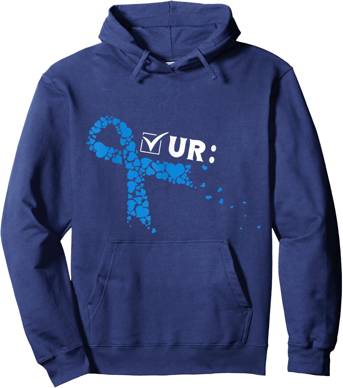 Check Your Colon Colonoscopies Colon Cancer Awareness Hoodie - Hoodie | Navy