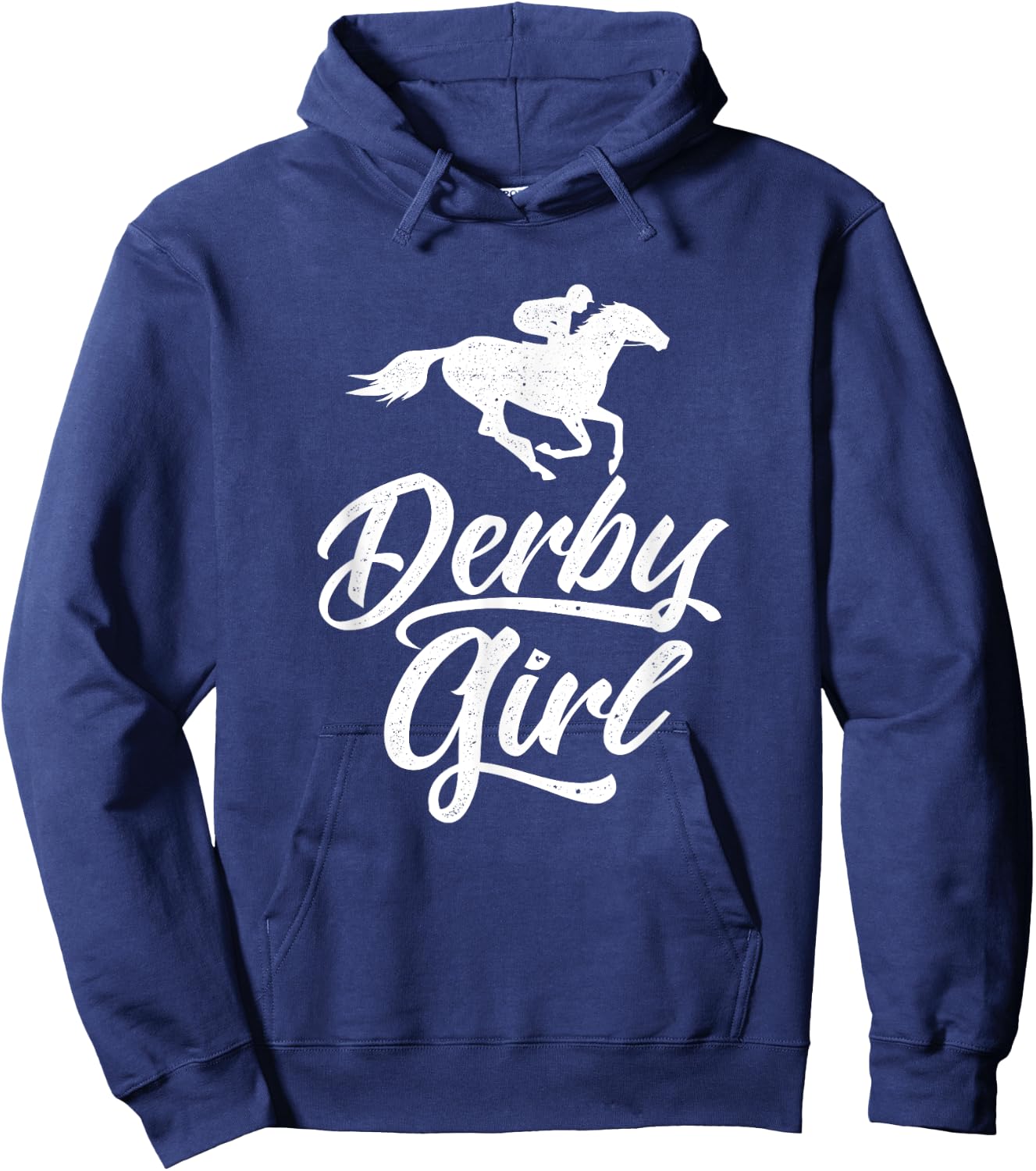 Funny Derby Day, Derby Girl, Kentucky horse racing, women Hoodie - Hoodie | Navy
