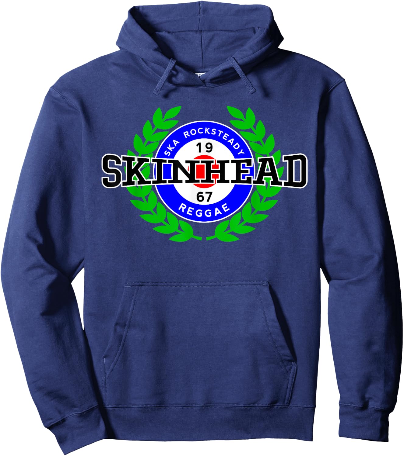 SKINHEAD Ska Rocksteady Reggae Old School UK Skins Mod Punk Hoodie - Hoodie | Navy