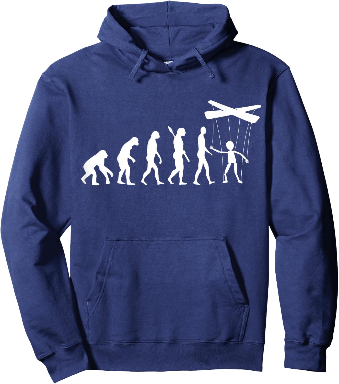 Puppeteer Evolution Puppet Ventriloquist Ventriloquism Hoodie - Hoodie | Navy