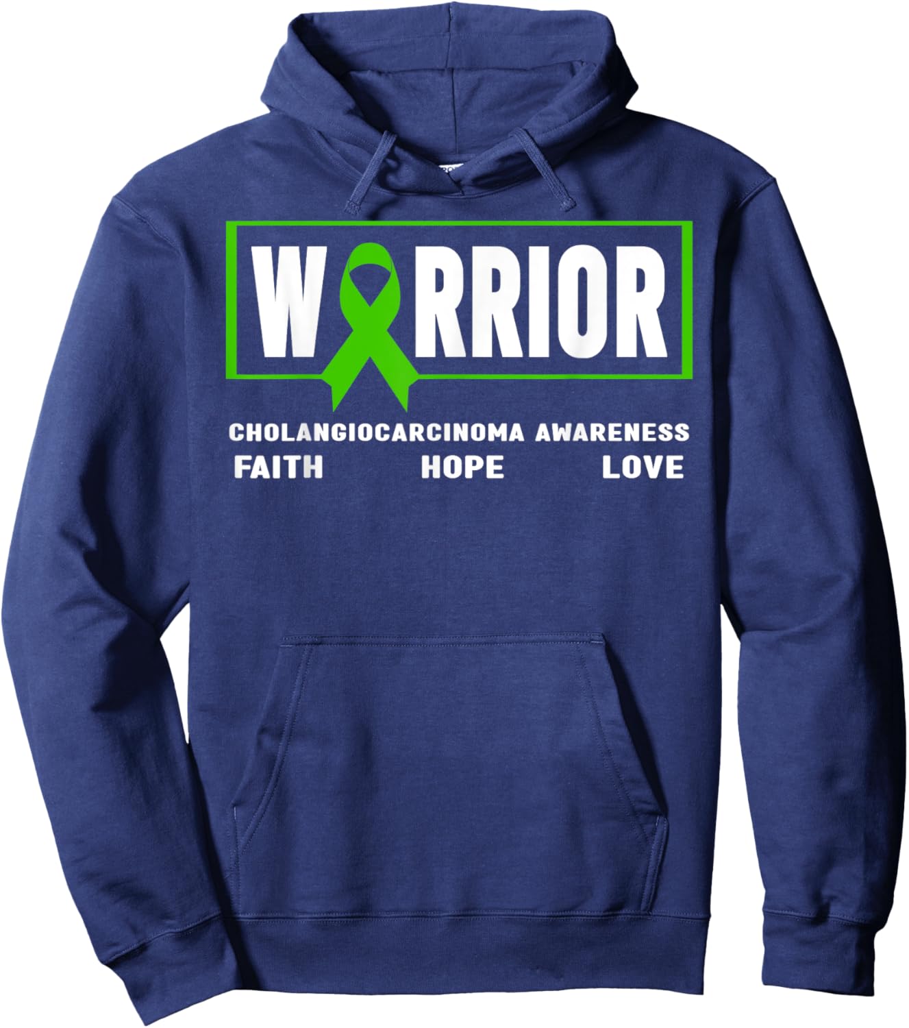 Cholangiocarcinoma Awareness - Cholangiocarcinoma Warrior Hoodie - Hoodie | Navy