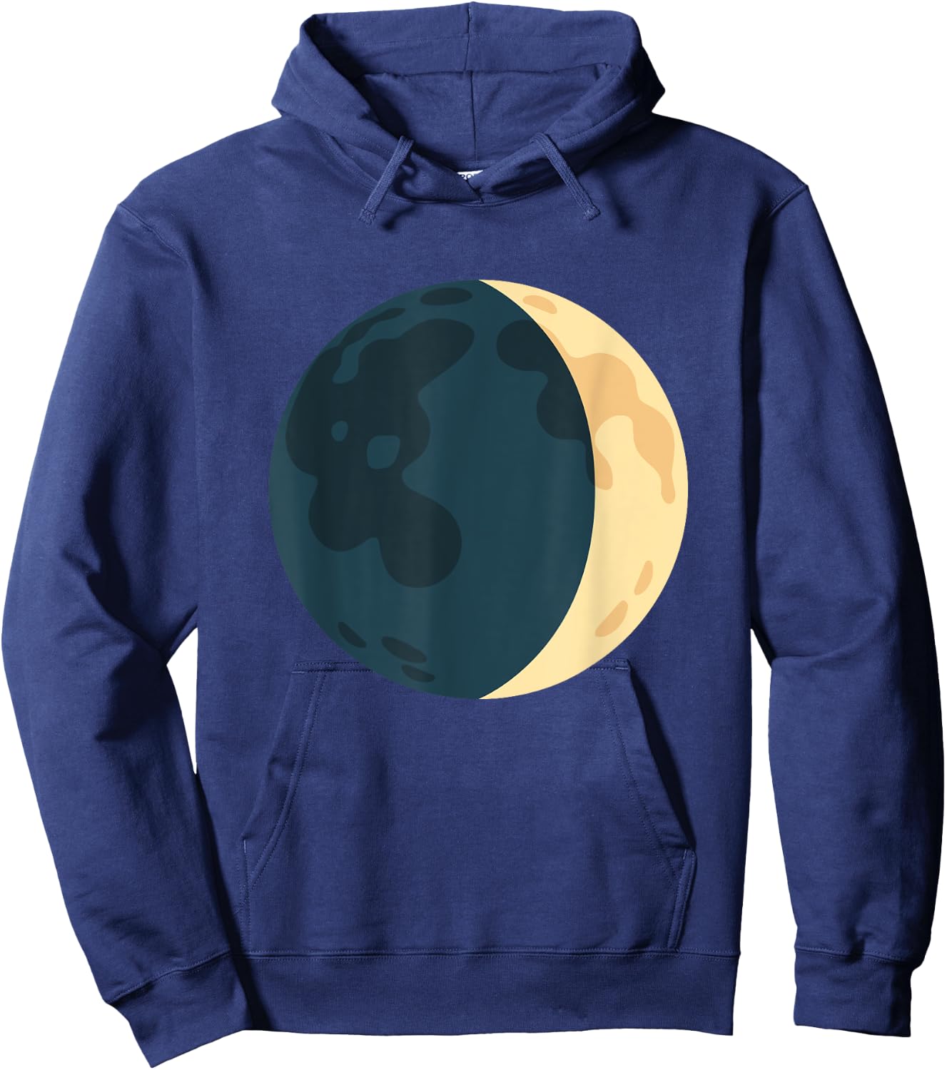 Waxing Crescent Moon Symbol Costume Hoodie - Hoodie | Navy