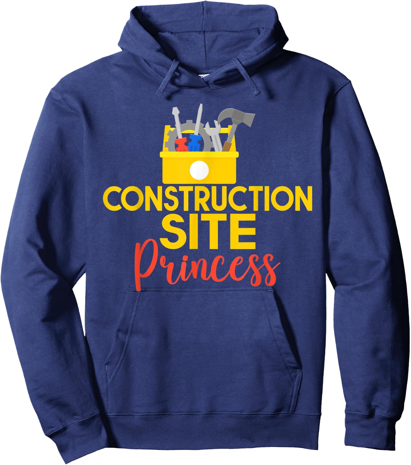 Construction Worker Construction Site Princess Hoodie - Hoodie | Navy