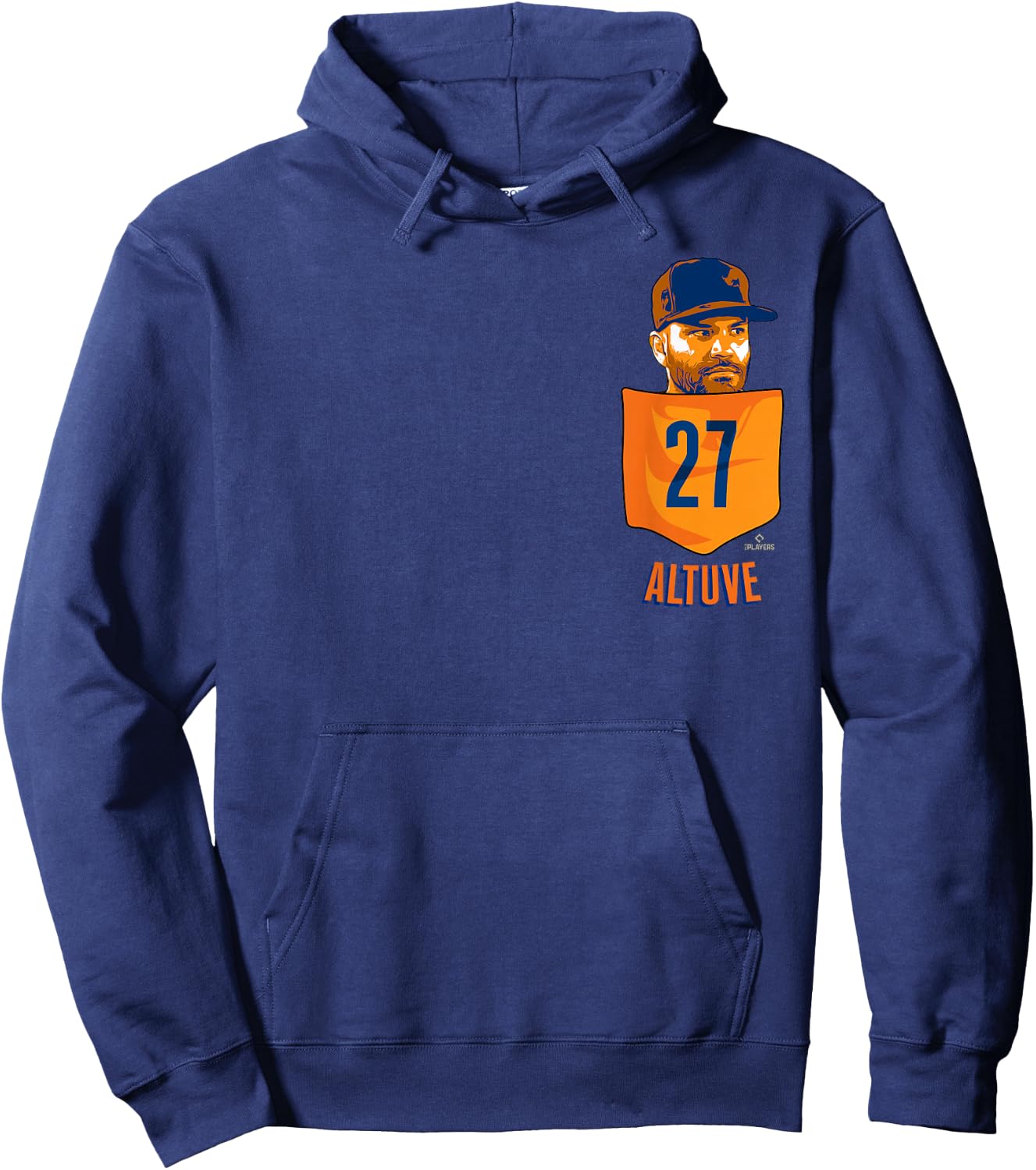 Jose Altuve Houston Baseball Pocket MLBPA Hoodie - Hoodie | Navy