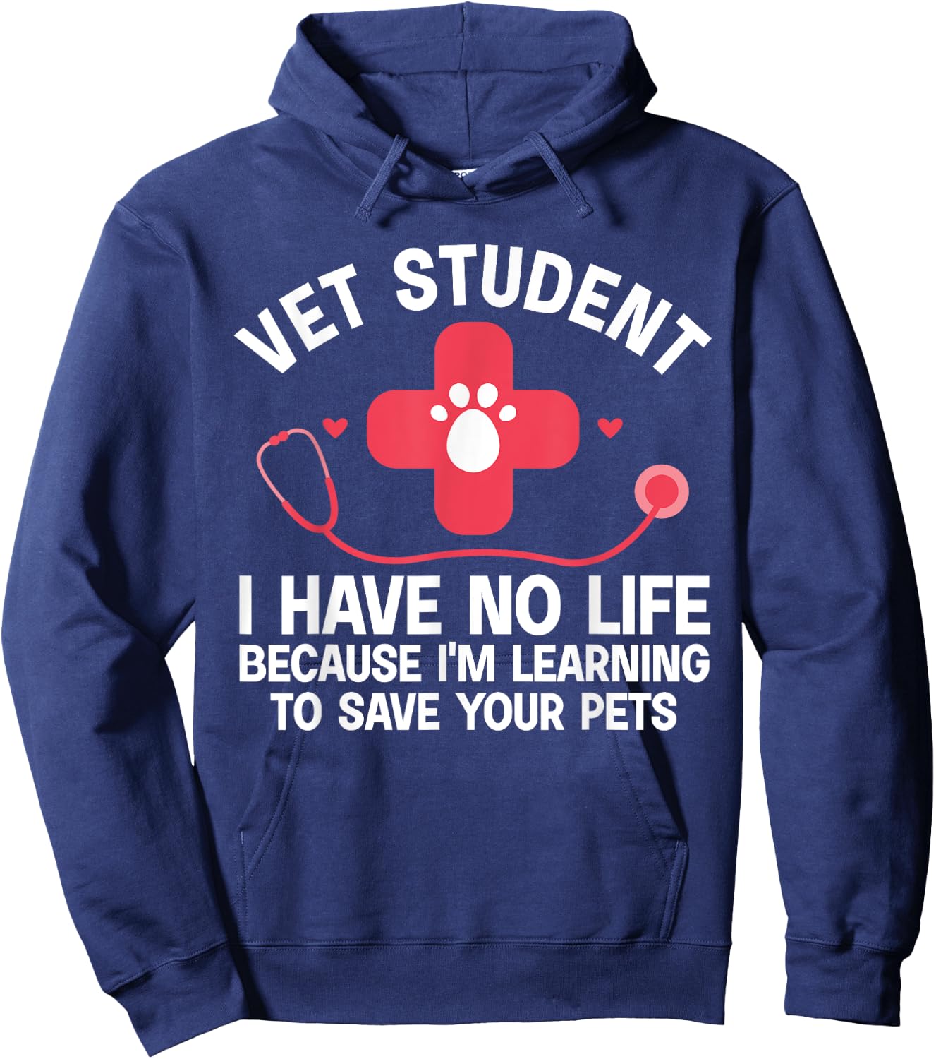 Cool Veterinarian Student Art Women Veterinary Vet Hoodie - Hoodie | Navy