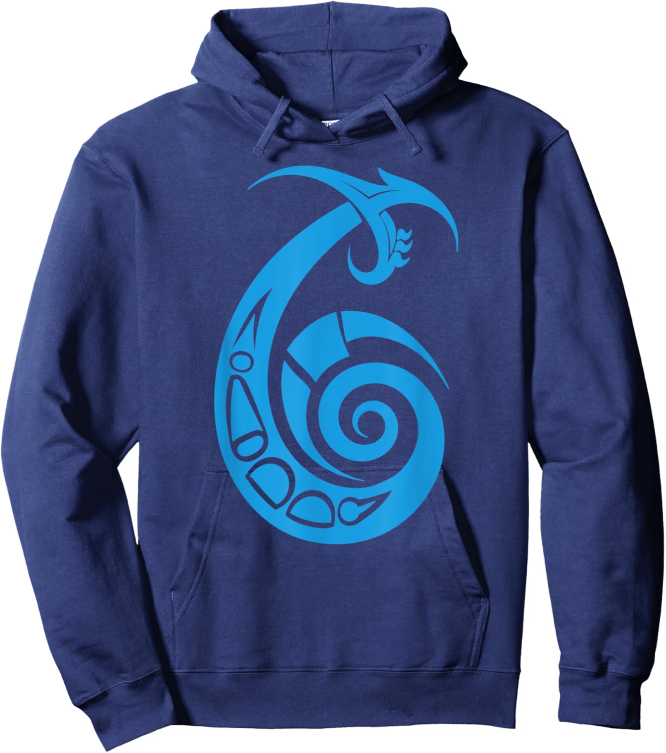 Tribal Fish Hook Shirt - Tribal Fishing - Makau Fish Hook Hoodie - Hoodie | Navy