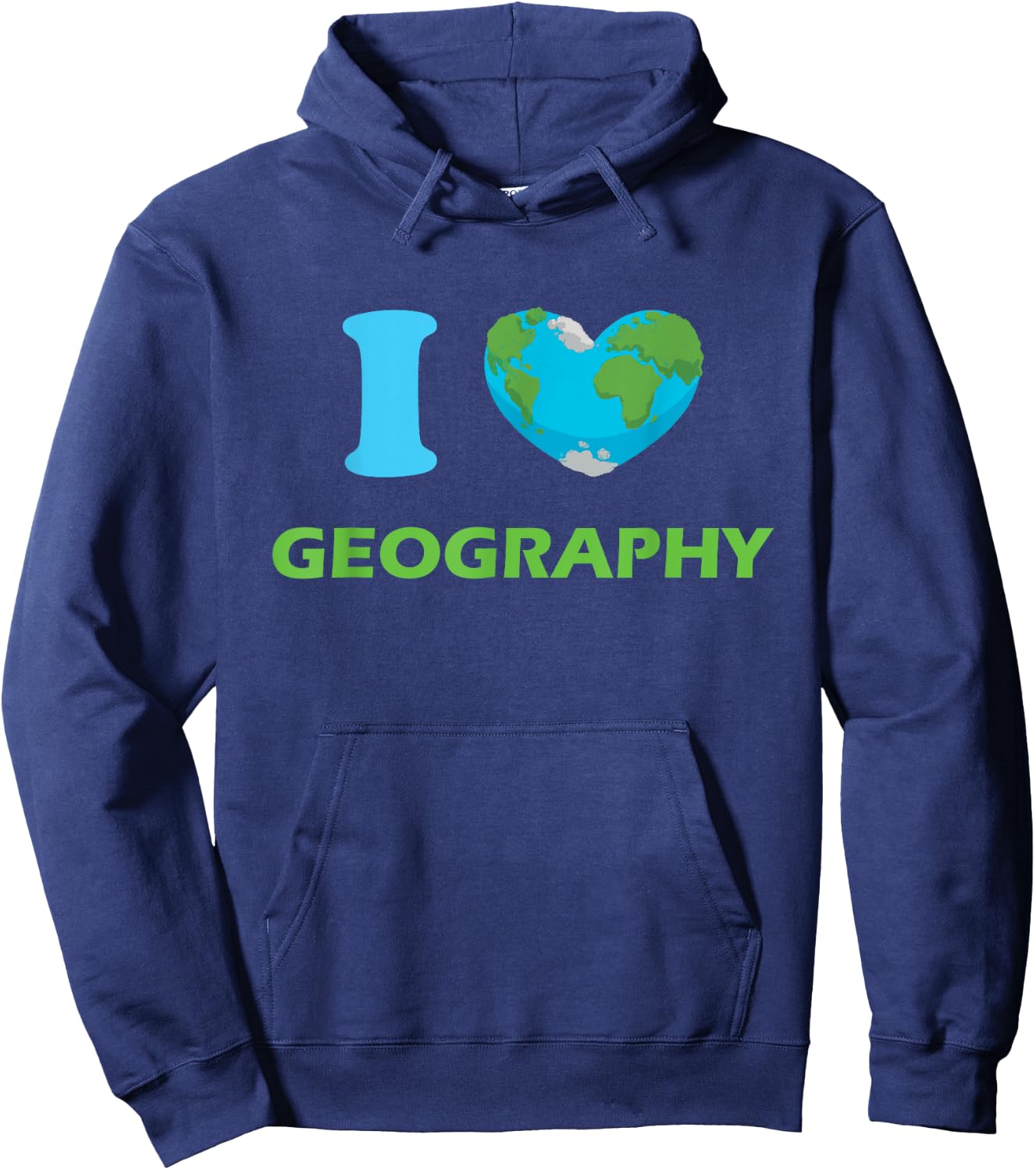 I Love Geography, Geography Teacher Hoodie - Hoodie | Navy