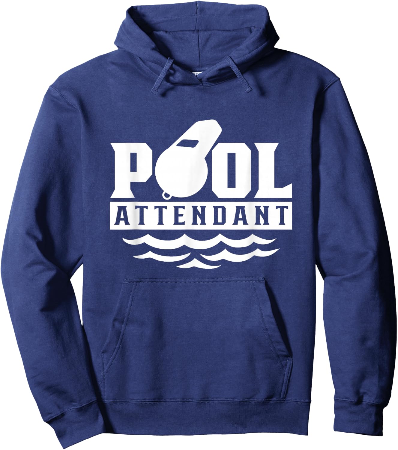 Pool Attendant Swimming Attendants Rescuer Hoodie - Hoodie | Navy
