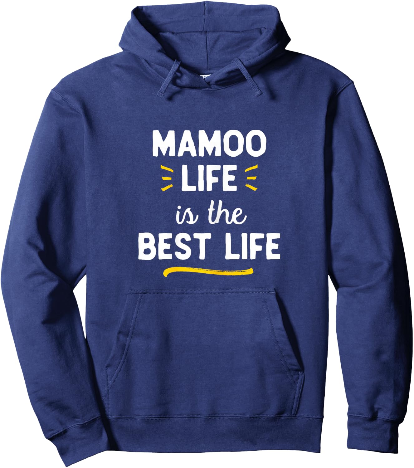 Mamoo Life Is The Best Life Cute Hoodie - Hoodie | Navy