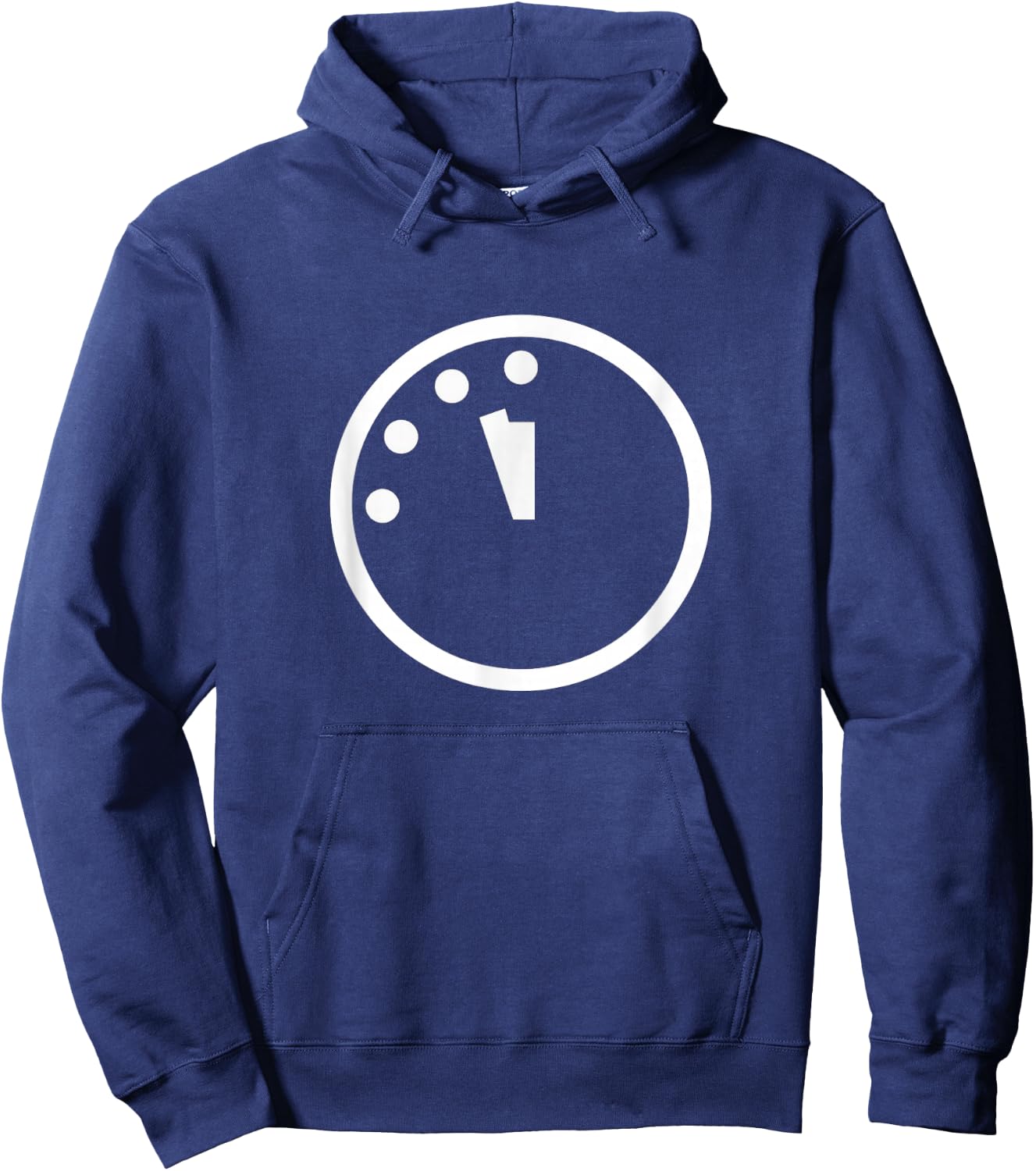 Doomsday Clock Silhouette Logo Hoodie - Hoodie | Navy