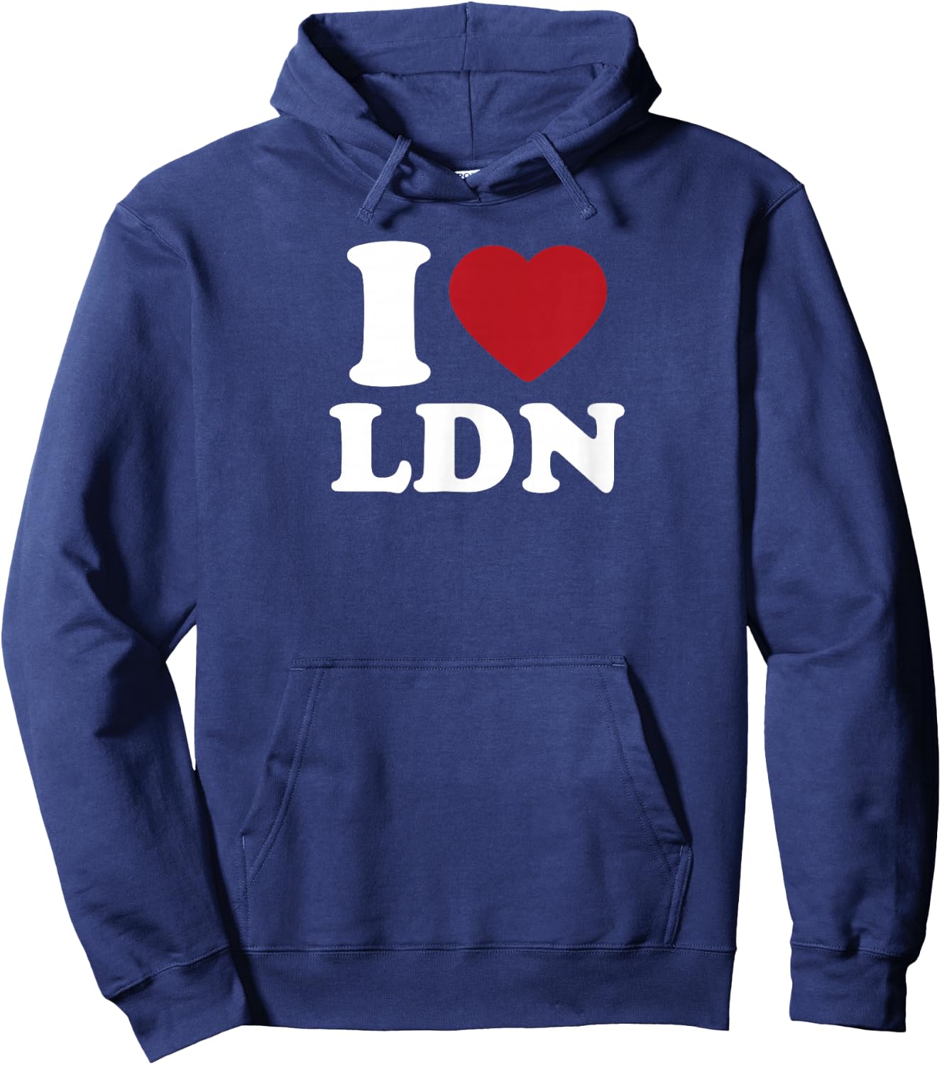 I Love LDN, I Heart LDN Hoodie - Hoodie | Navy