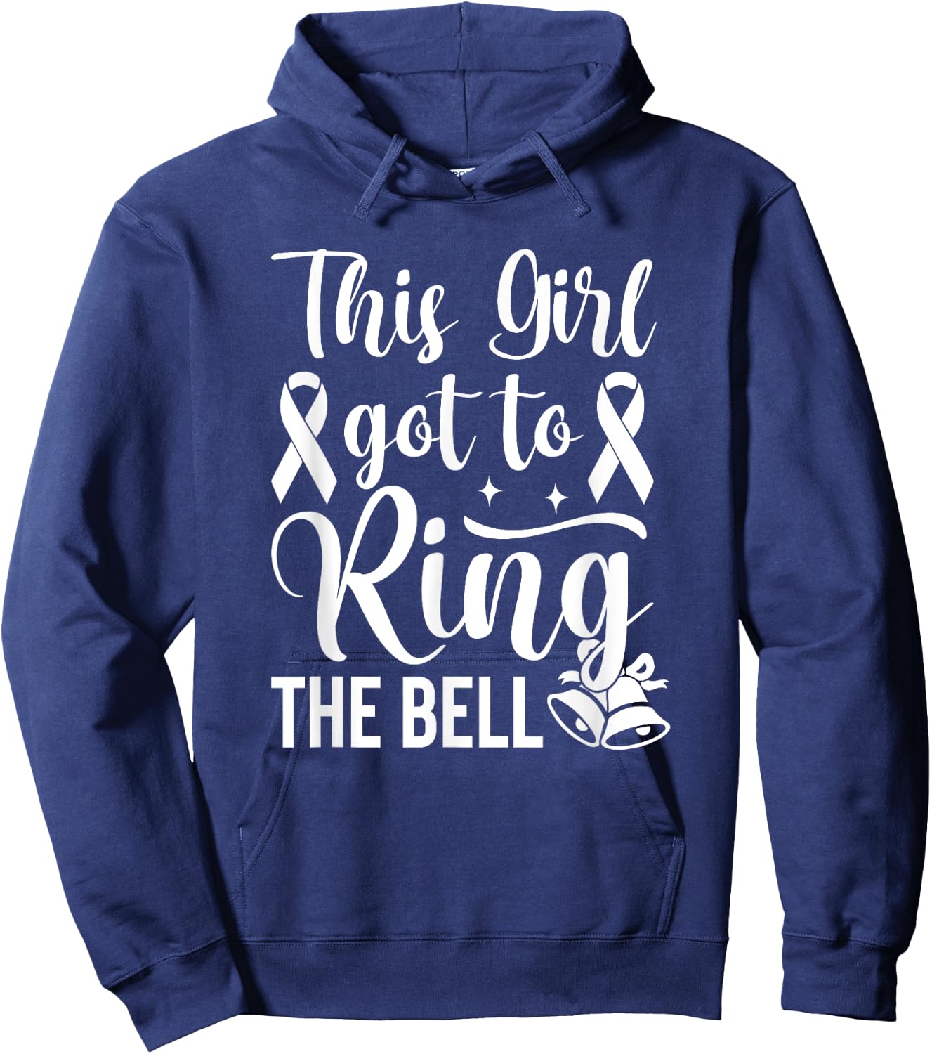 This Girl Got to Ring the Bell Chemo Grad Breast Cancer Hoodie - Hoodie | Navy