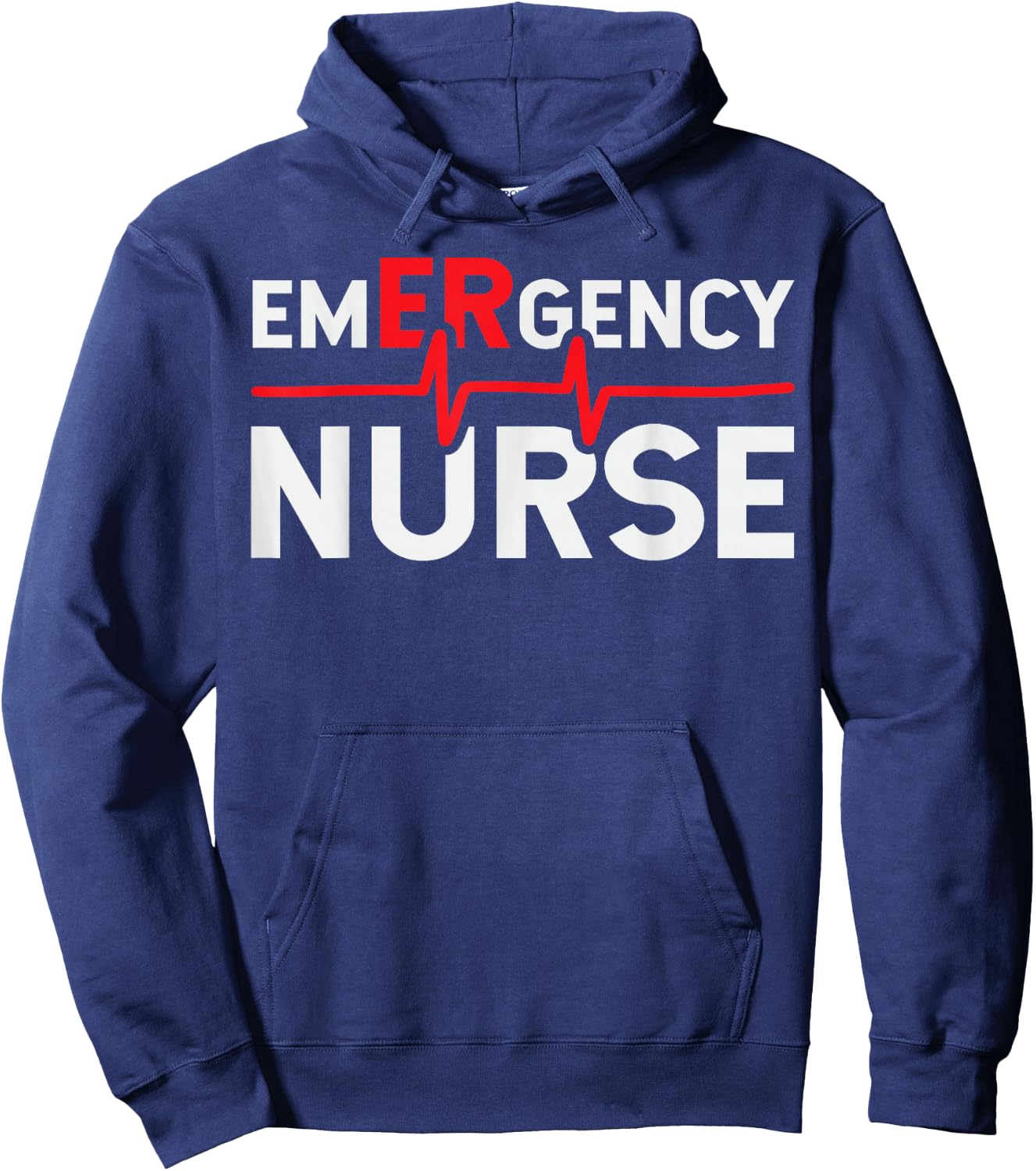 Certified Emergency Room Nurse School Technician ER Doctor Hoodie - Hoodie | Navy