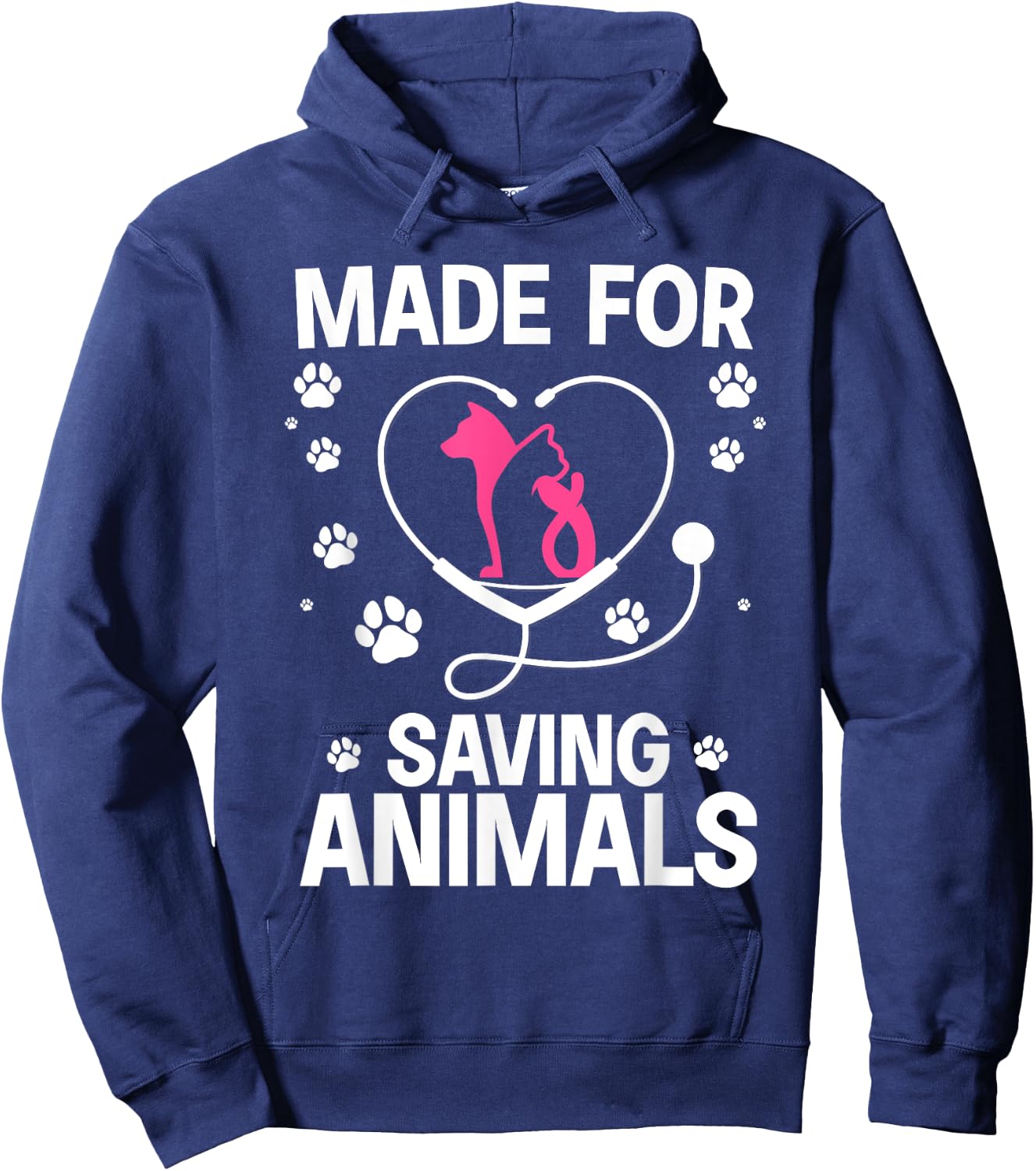 Cool Veterinarian Women Vet Assistant Technician Hoodie - Hoodie | Navy