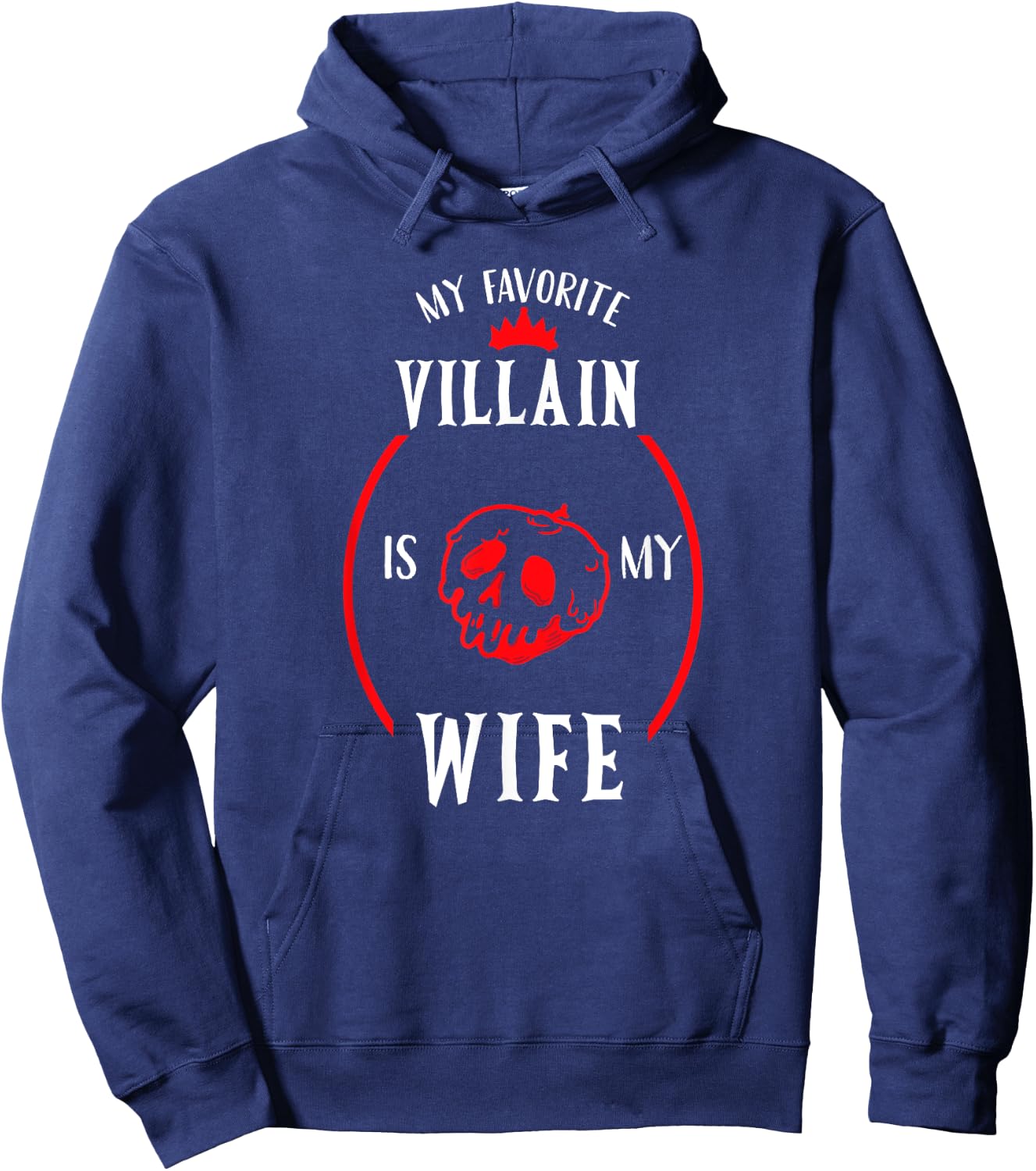My Favorite Villain Is My Wife the Best Gift Husband Hoodie - Hoodie | Navy