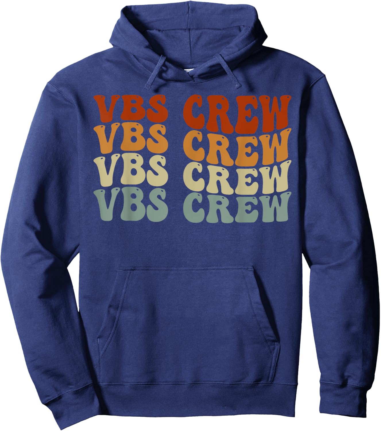 VBS Crew Vacation Bible VBS Teacher Vintage Christian School Hoodie - Hoodie | Navy