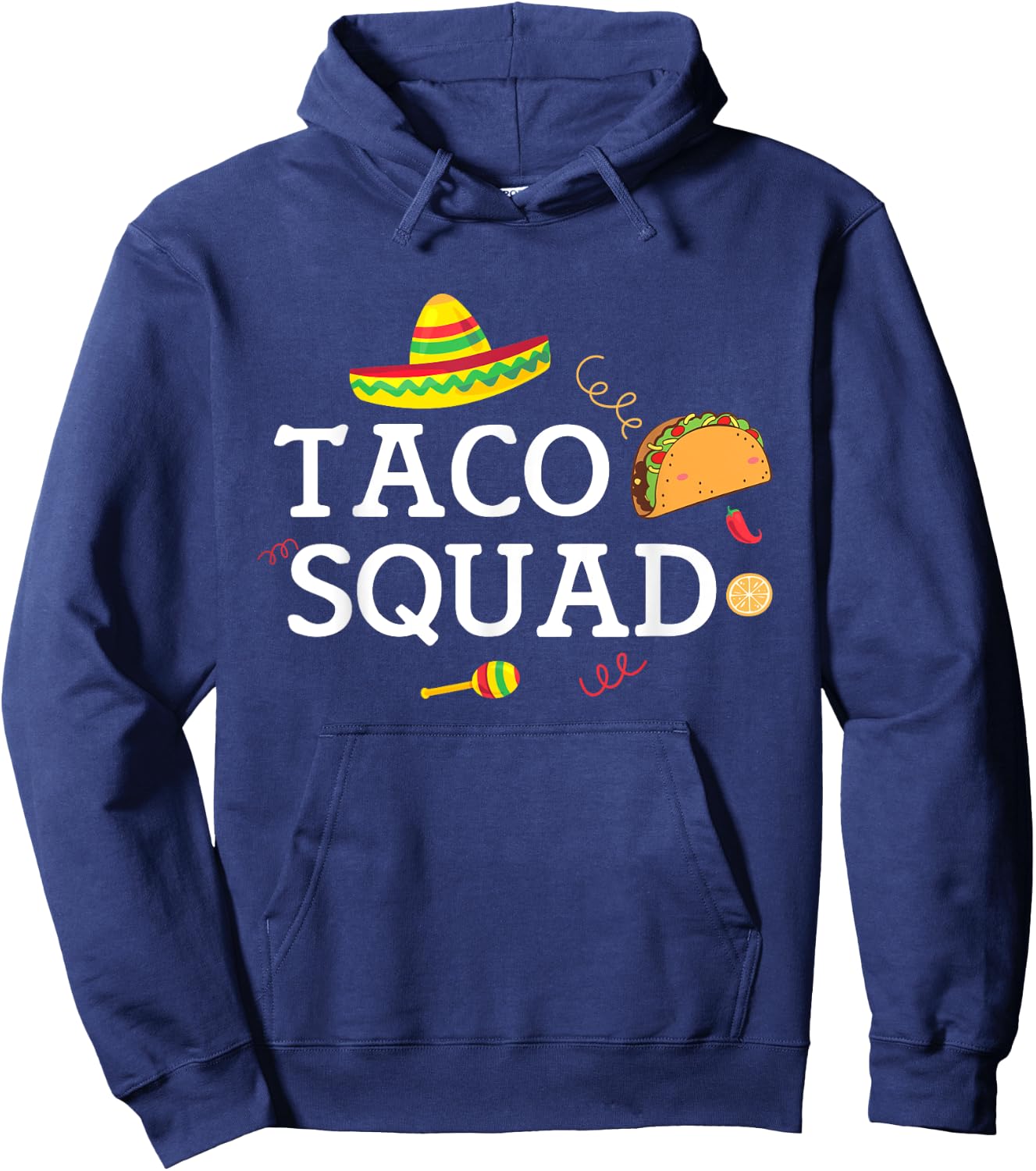 Taco Tuesday Apparel Taco Squad Hoodie - Hoodie | Navy
